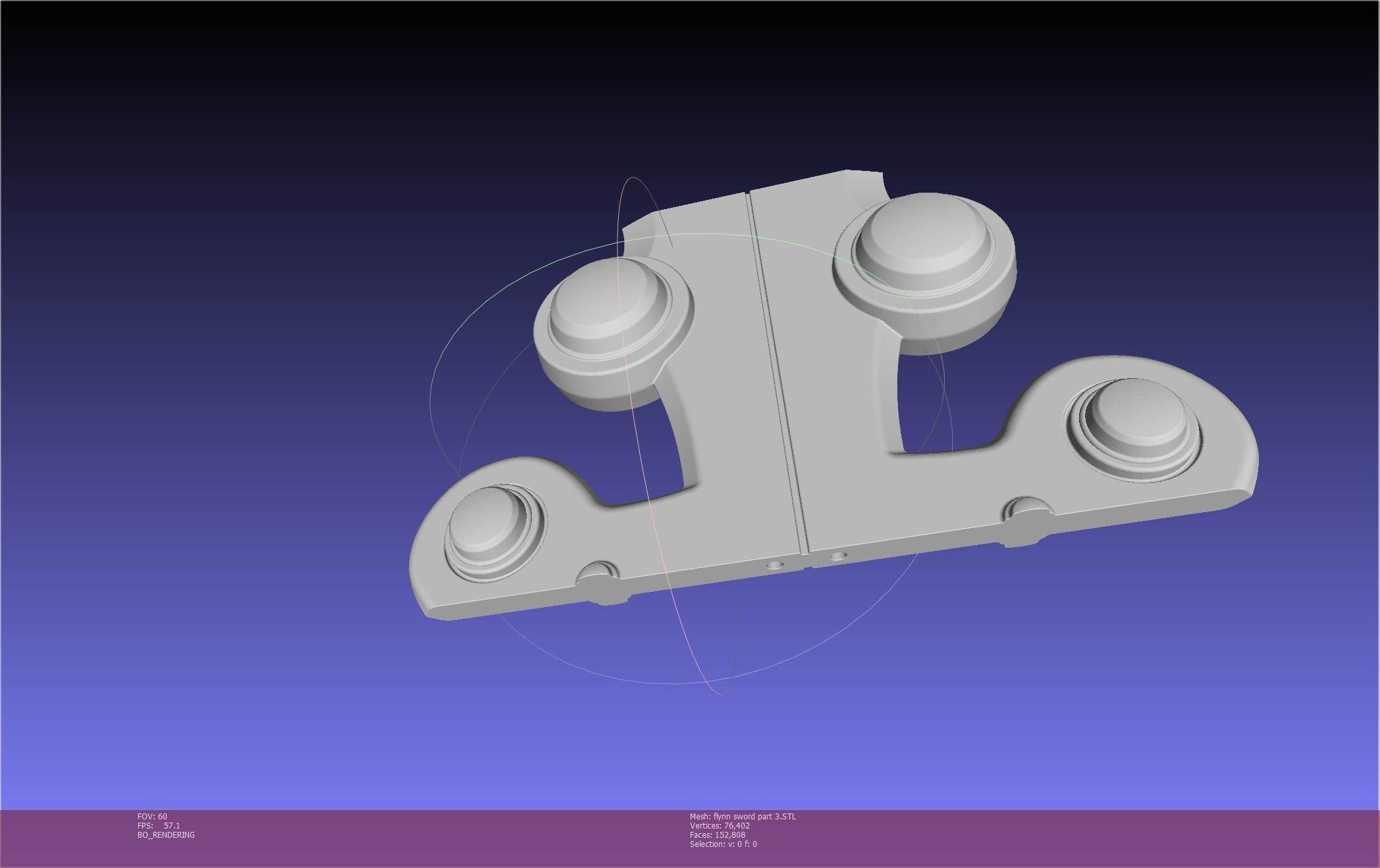 Tales of Vesperia Flynn Sword Printable Model 3D print model_82