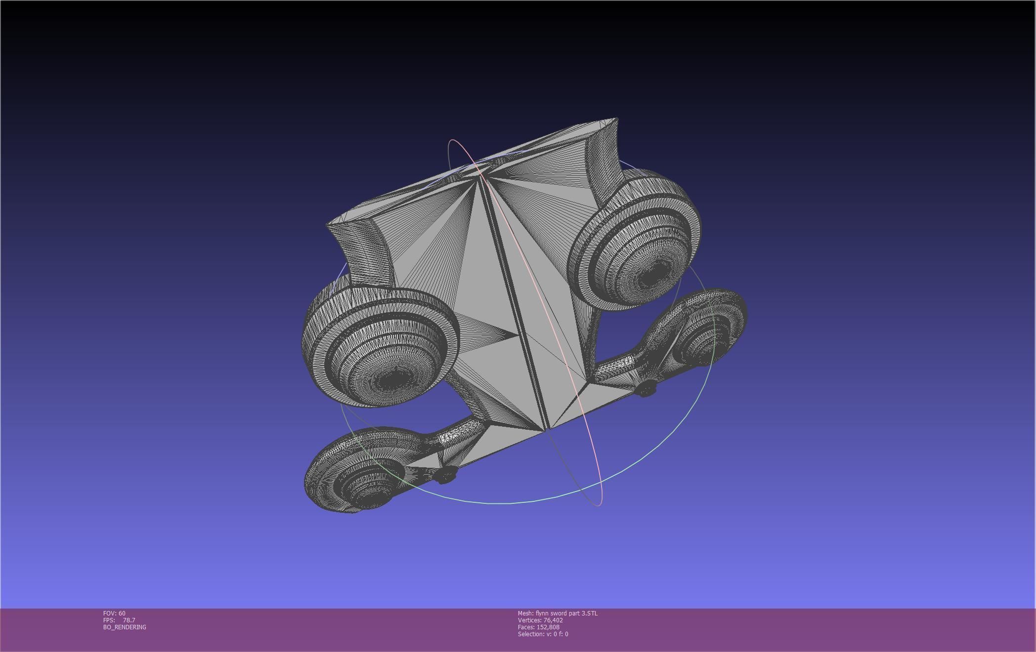 Tales of Vesperia Flynn Sword Printable Model 3D print model_80