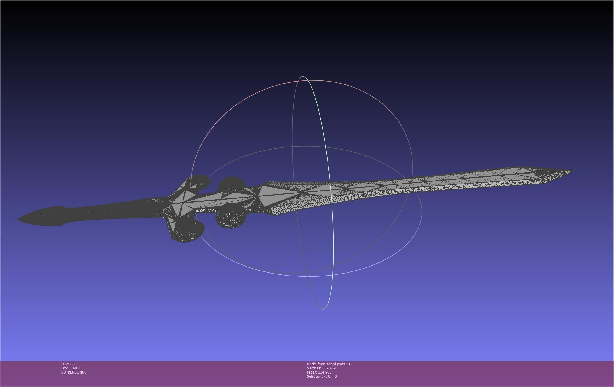 Tales of Vesperia Flynn Sword Printable Model 3D print model_122