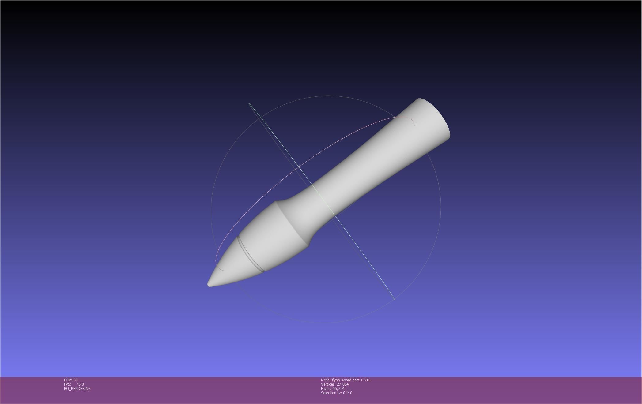 Tales of Vesperia Flynn Sword Printable Model 3D print model_70