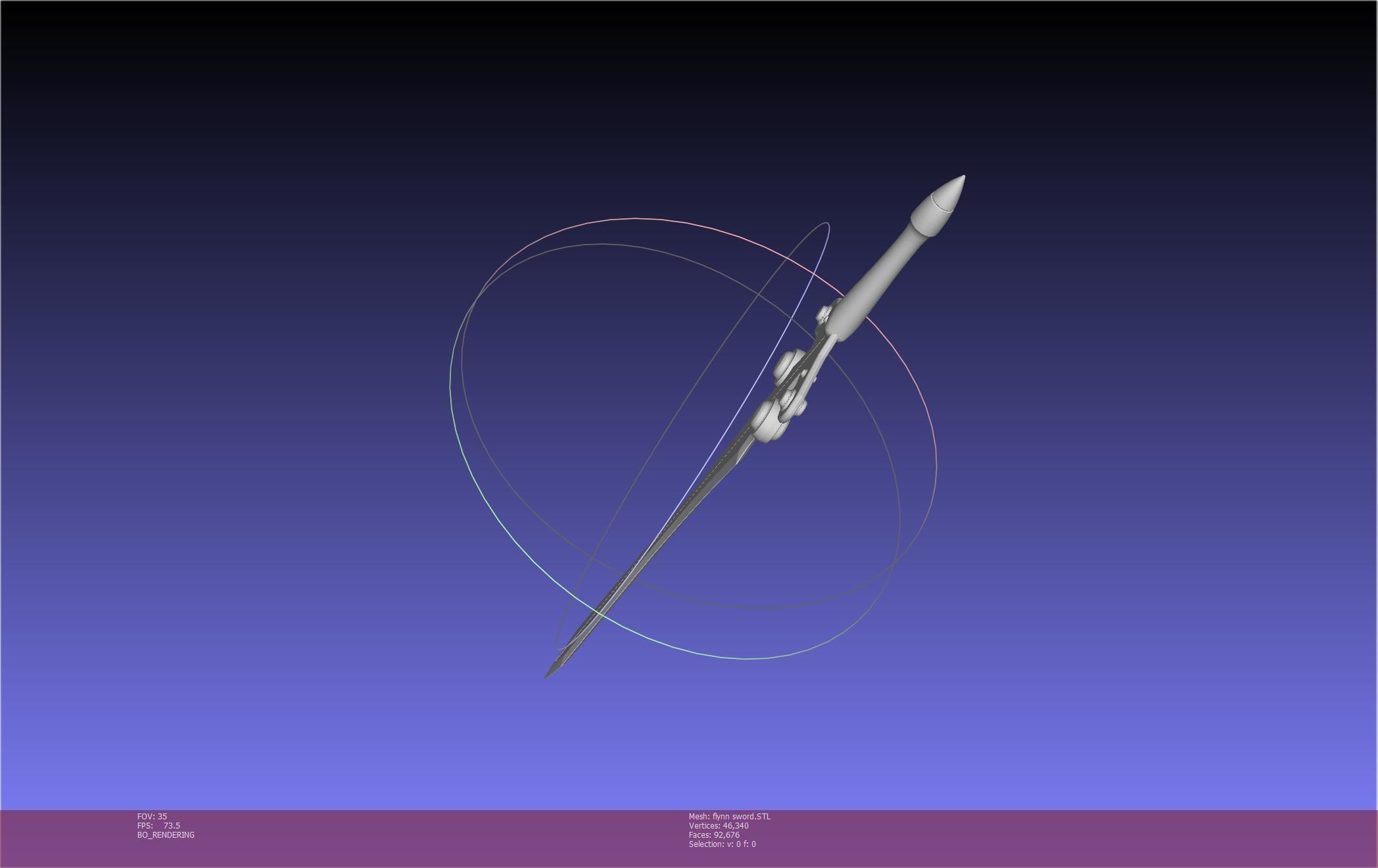 Tales of Vesperia Flynn Sword Printable Model 3D print model_39