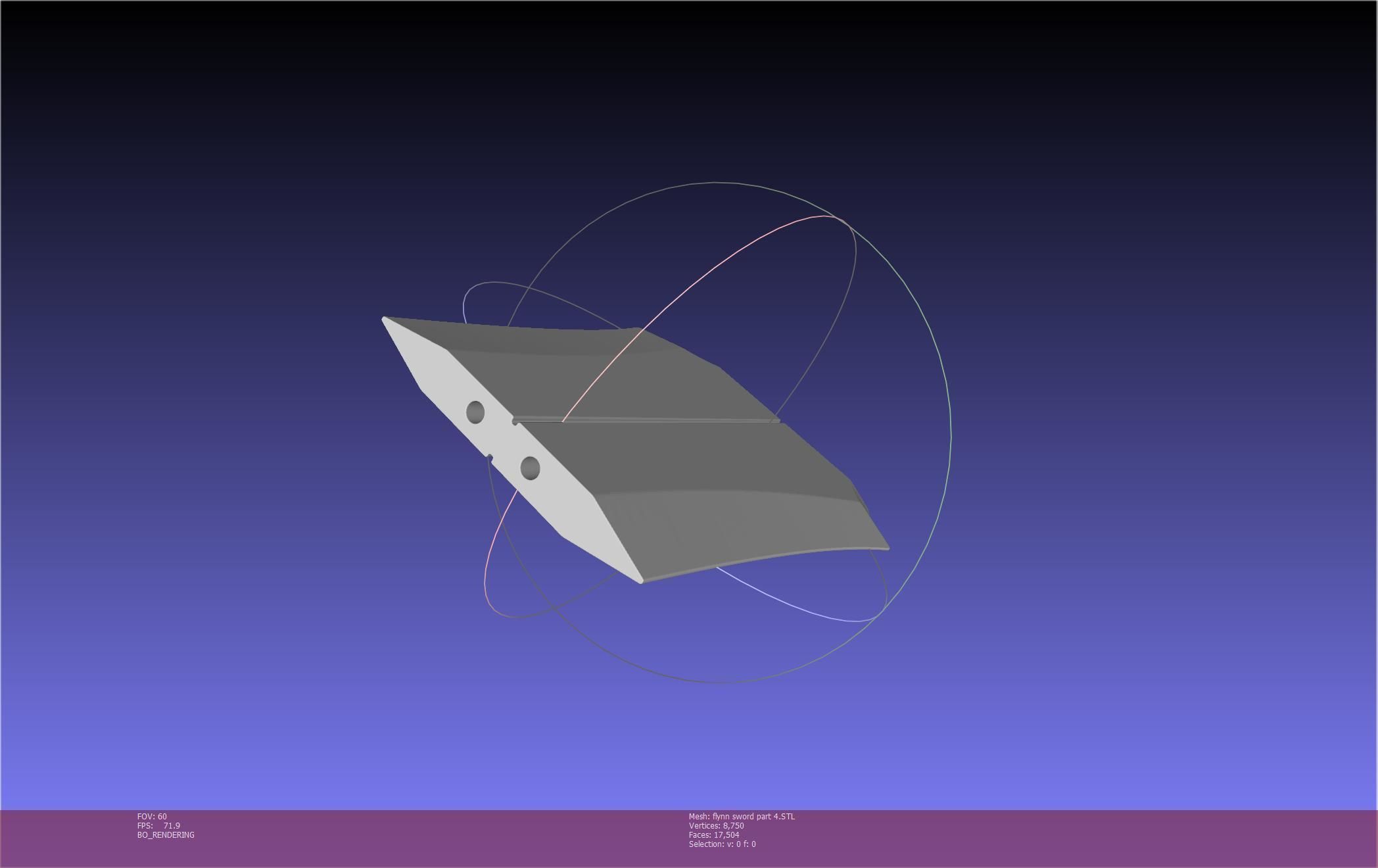 Tales of Vesperia Flynn Sword Printable Model 3D print model_86