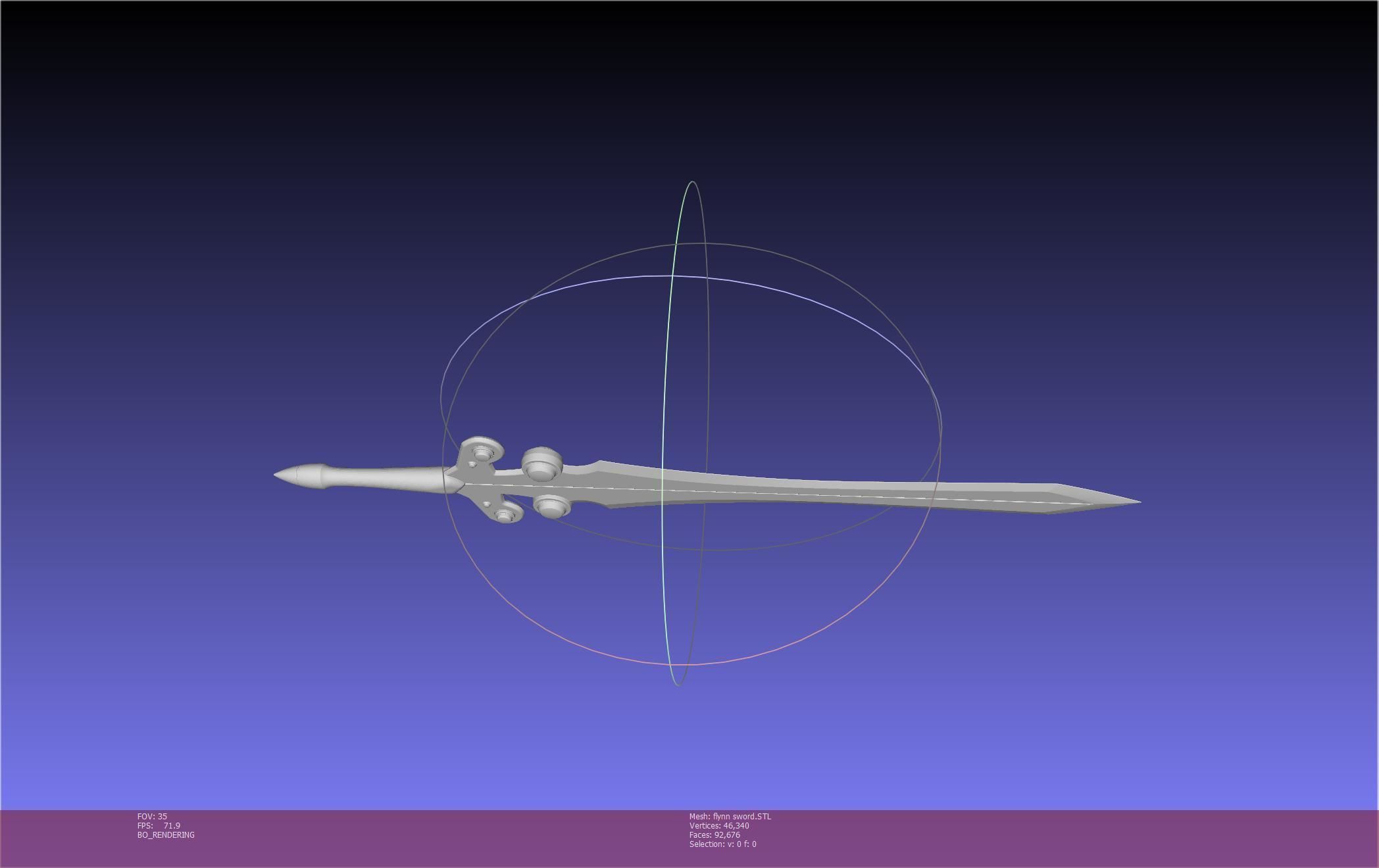 Tales of Vesperia Flynn Sword Printable Model 3D print model_19