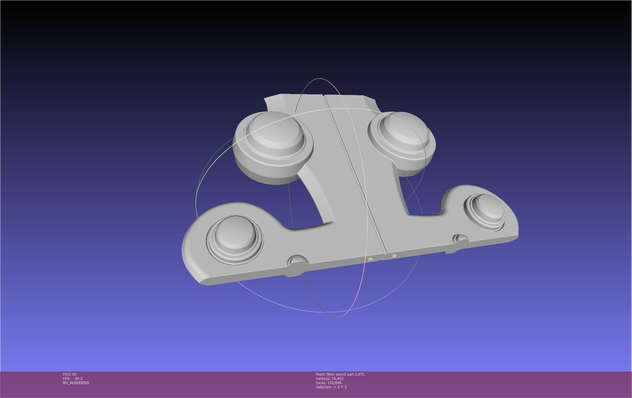 Tales of Vesperia Flynn Sword Printable Model 3D print model_81