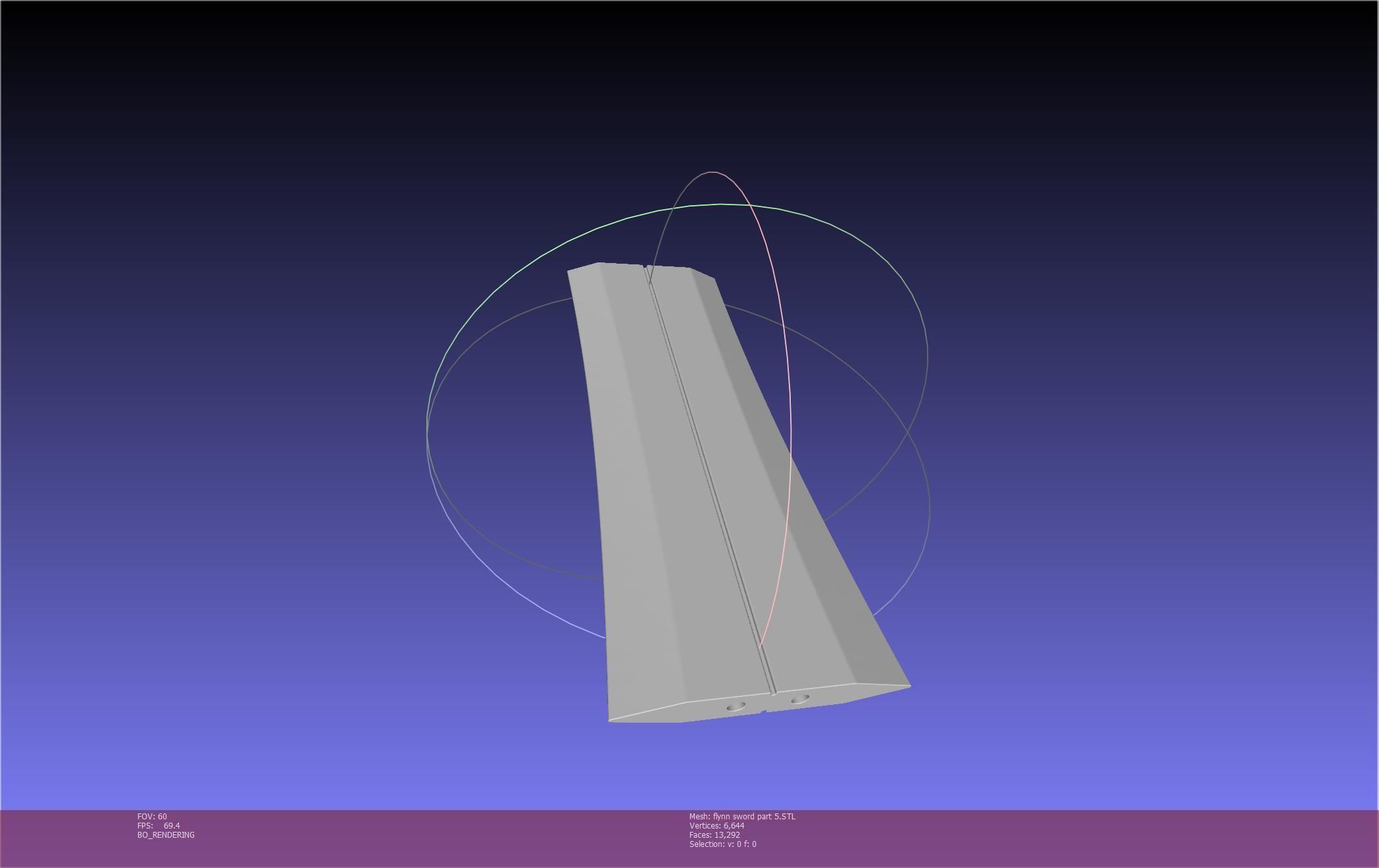 Tales of Vesperia Flynn Sword Printable Model 3D print model_90