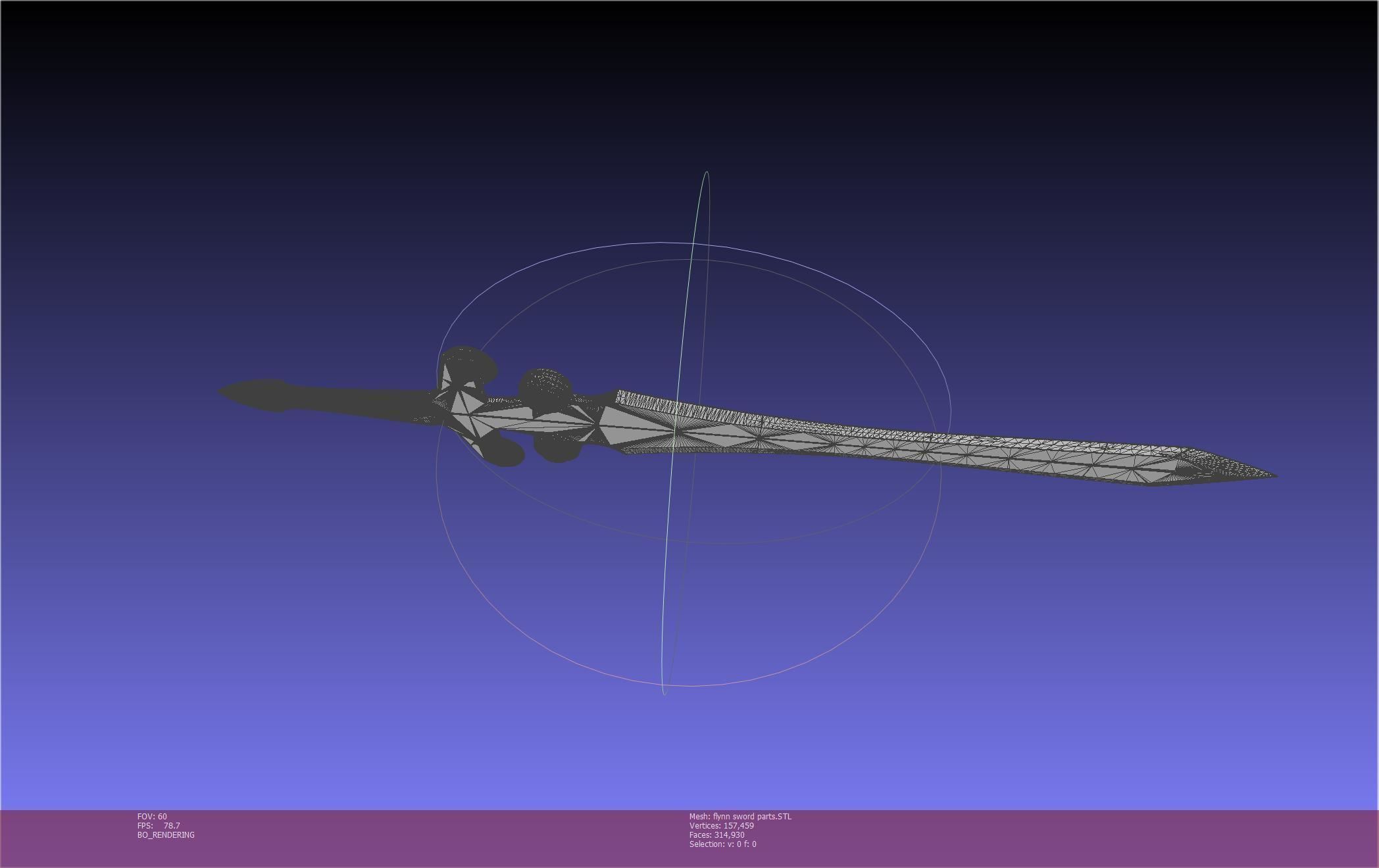 Tales of Vesperia Flynn Sword Printable Model 3D print model_121