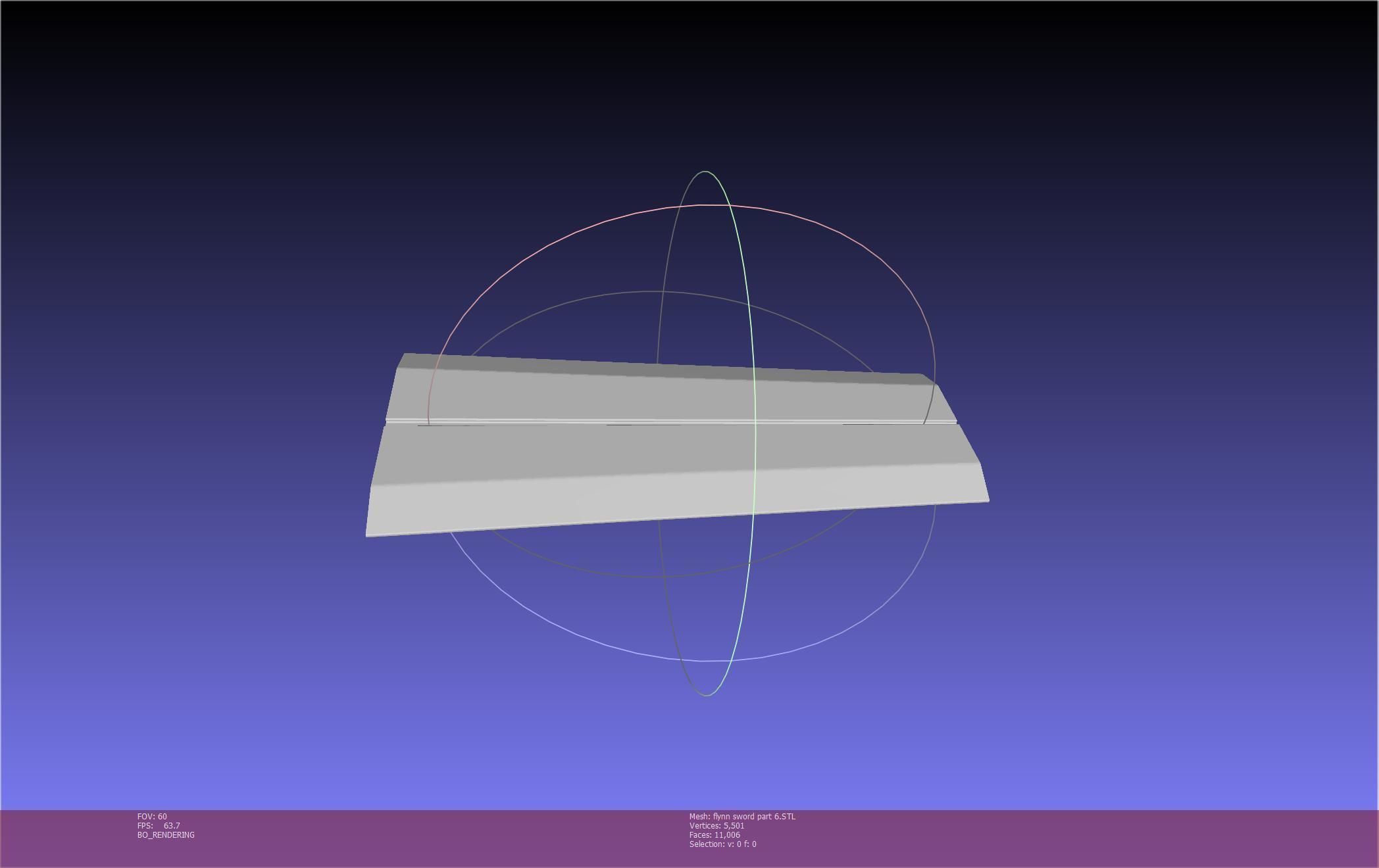 Tales of Vesperia Flynn Sword Printable Model 3D print model_100