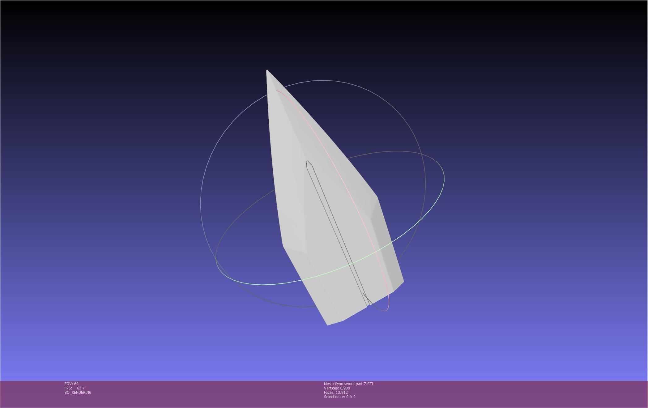 Tales of Vesperia Flynn Sword Printable Model 3D print model_106