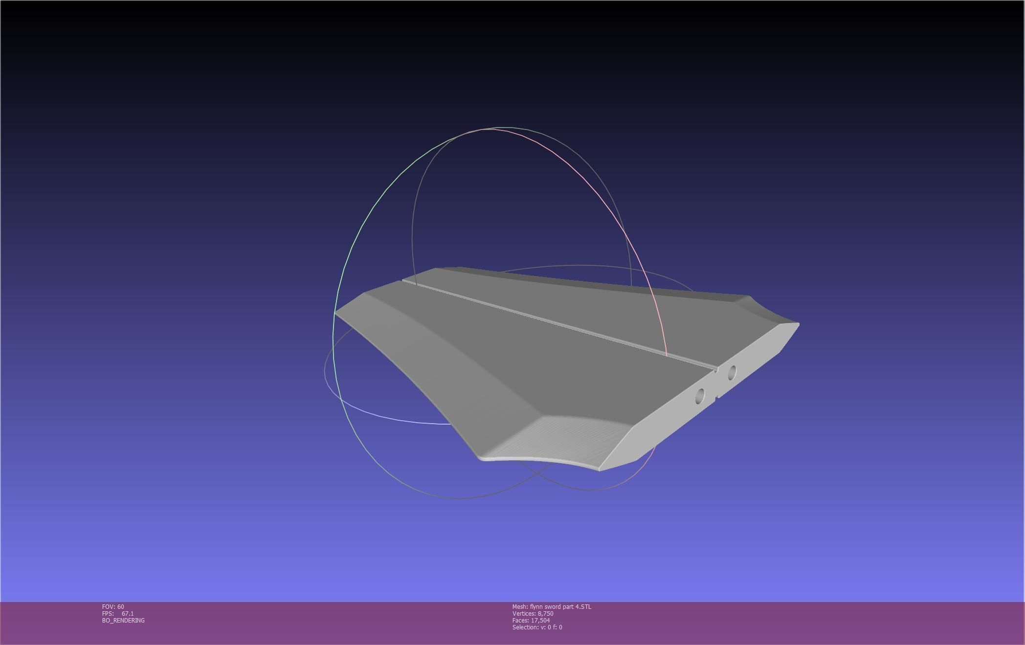 Tales of Vesperia Flynn Sword Printable Model 3D print model_84