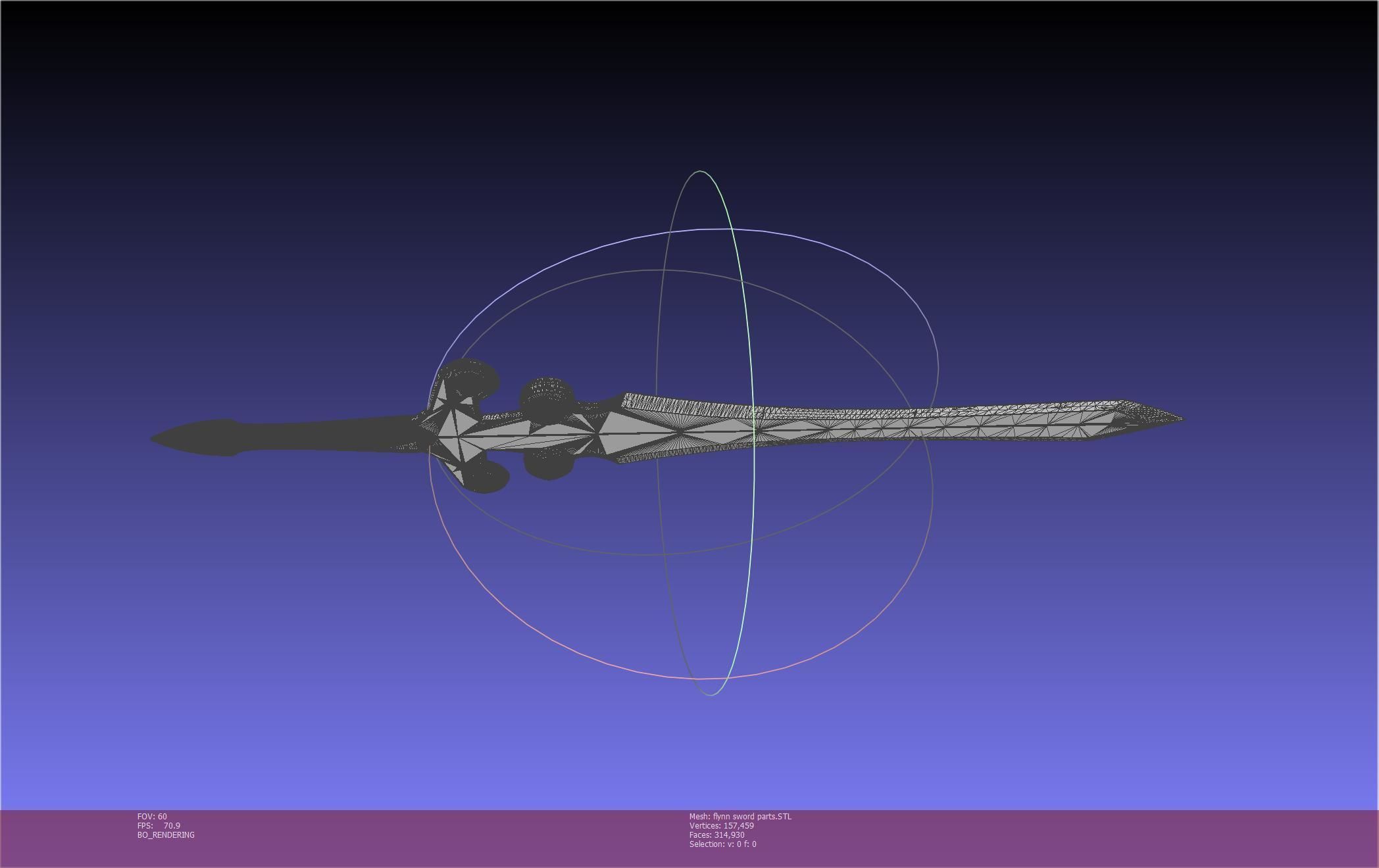 Tales of Vesperia Flynn Sword Printable Model 3D print model_123