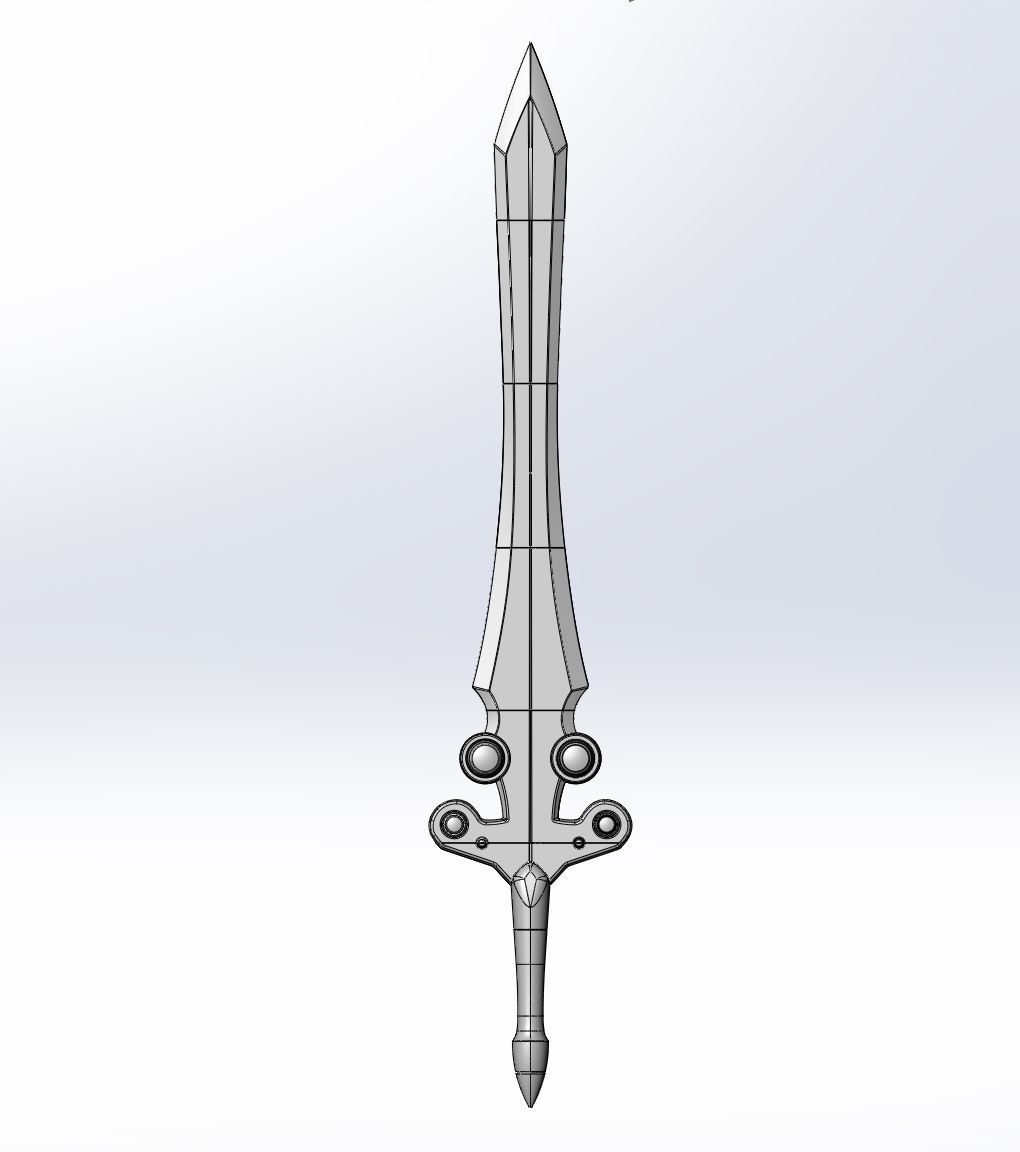 Tales of Vesperia Flynn Sword Printable Model 3D print model_3