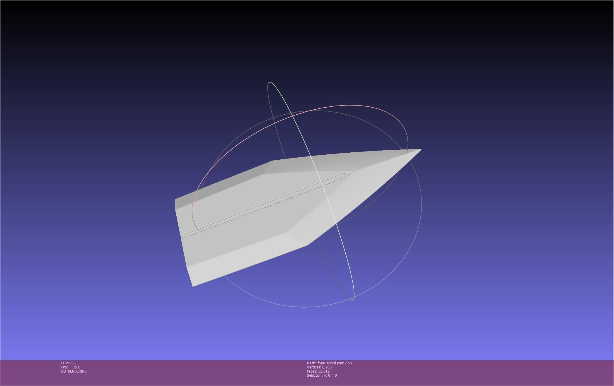 Tales of Vesperia Flynn Sword Printable Model 3D print model_110