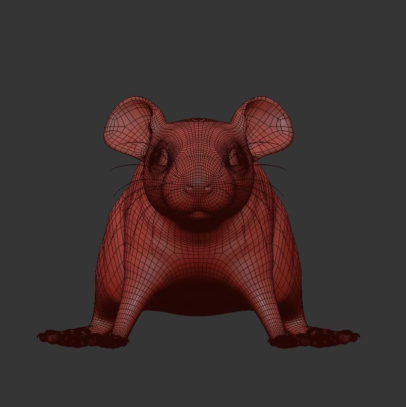 Animal Rat 3D model_16