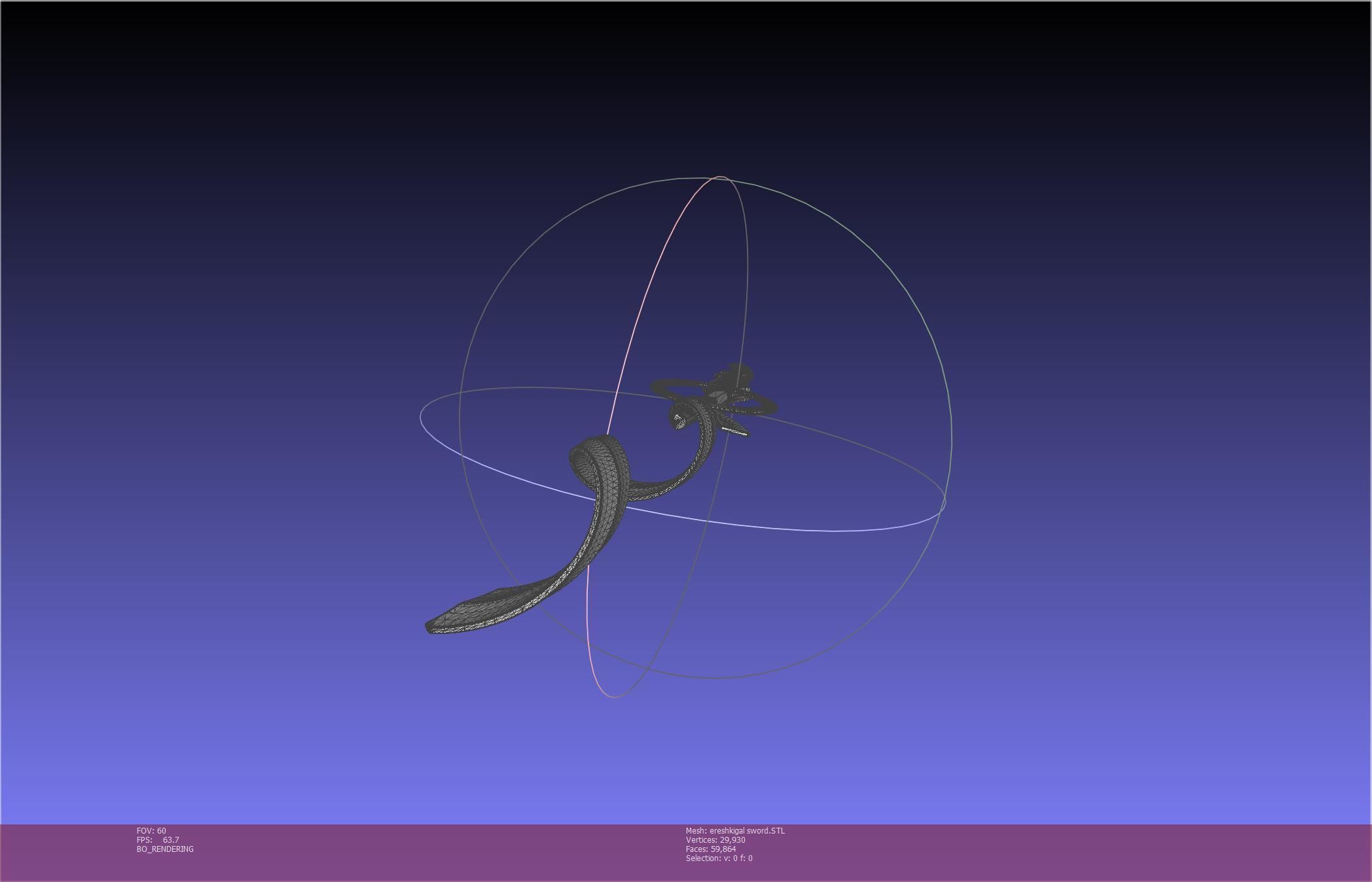 Fate Grand Order Ereshkigal Sword Printable Assembly 3D print model_8