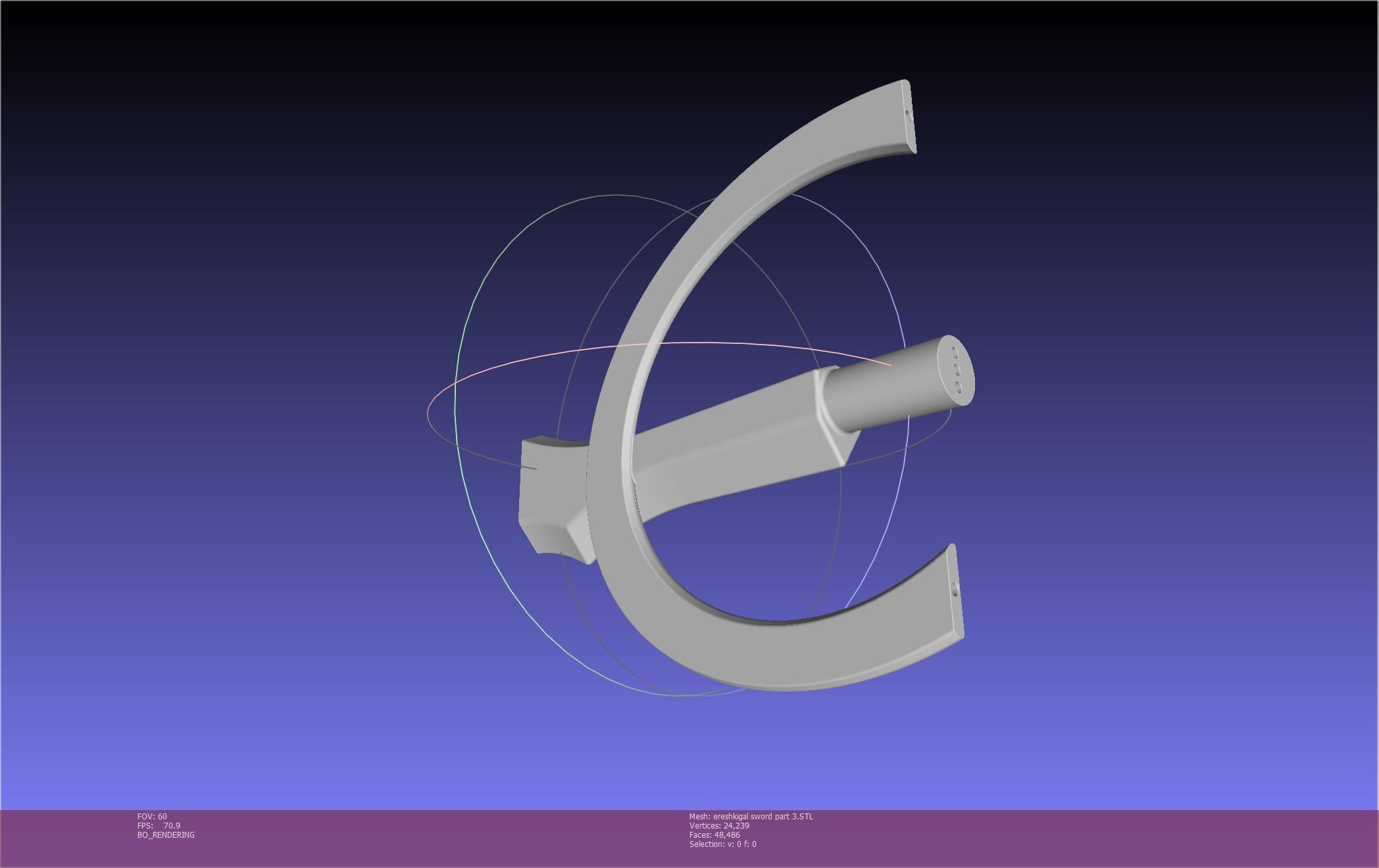 Fate Grand Order Ereshkigal Sword Printable Assembly 3D print model_122