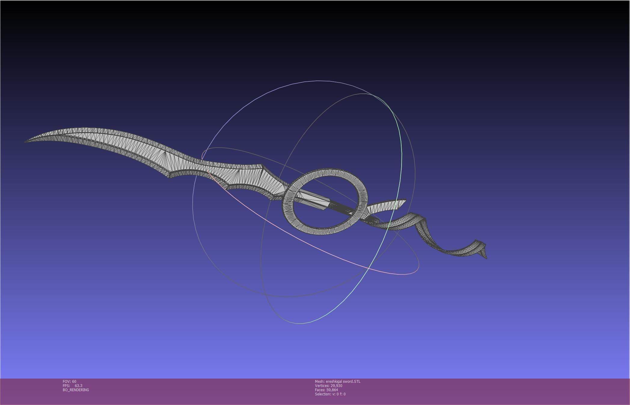 Fate Grand Order Ereshkigal Sword Printable Assembly 3D print model_14