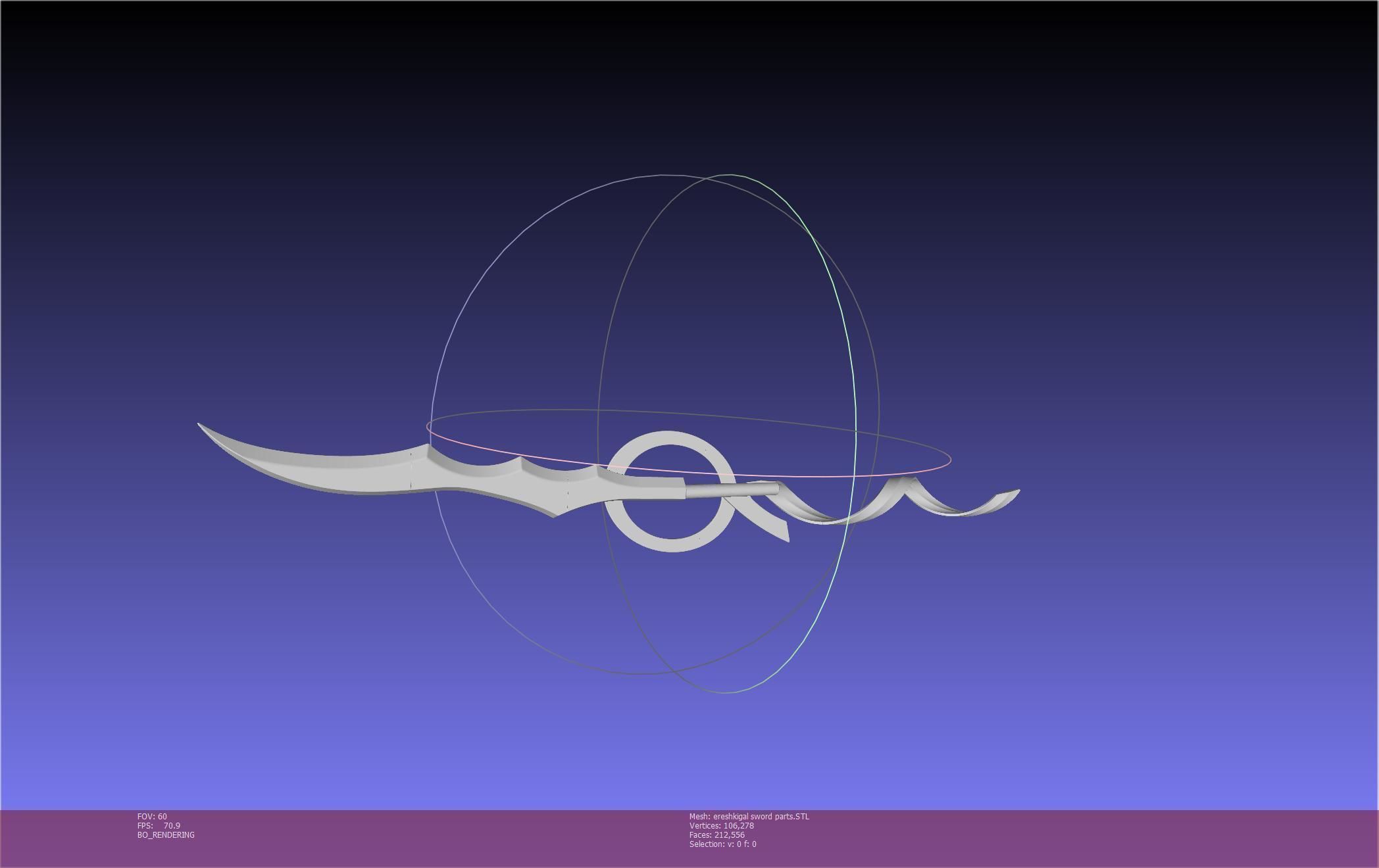 Fate Grand Order Ereshkigal Sword Printable Assembly 3D print model_102