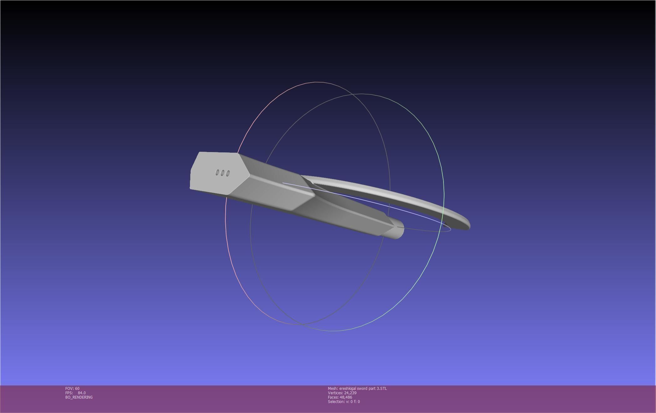 Fate Grand Order Ereshkigal Sword Printable Assembly 3D print model_120