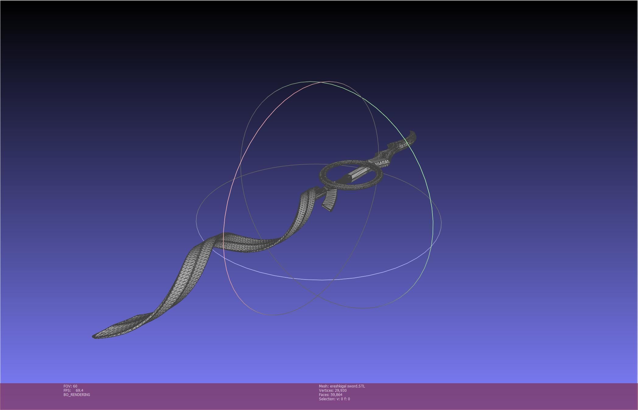 Fate Grand Order Ereshkigal Sword Printable Assembly 3D print model_9