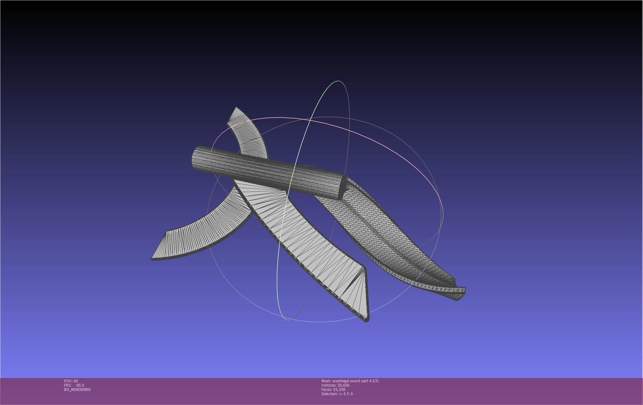 Fate Grand Order Ereshkigal Sword Printable Assembly 3D print model_129