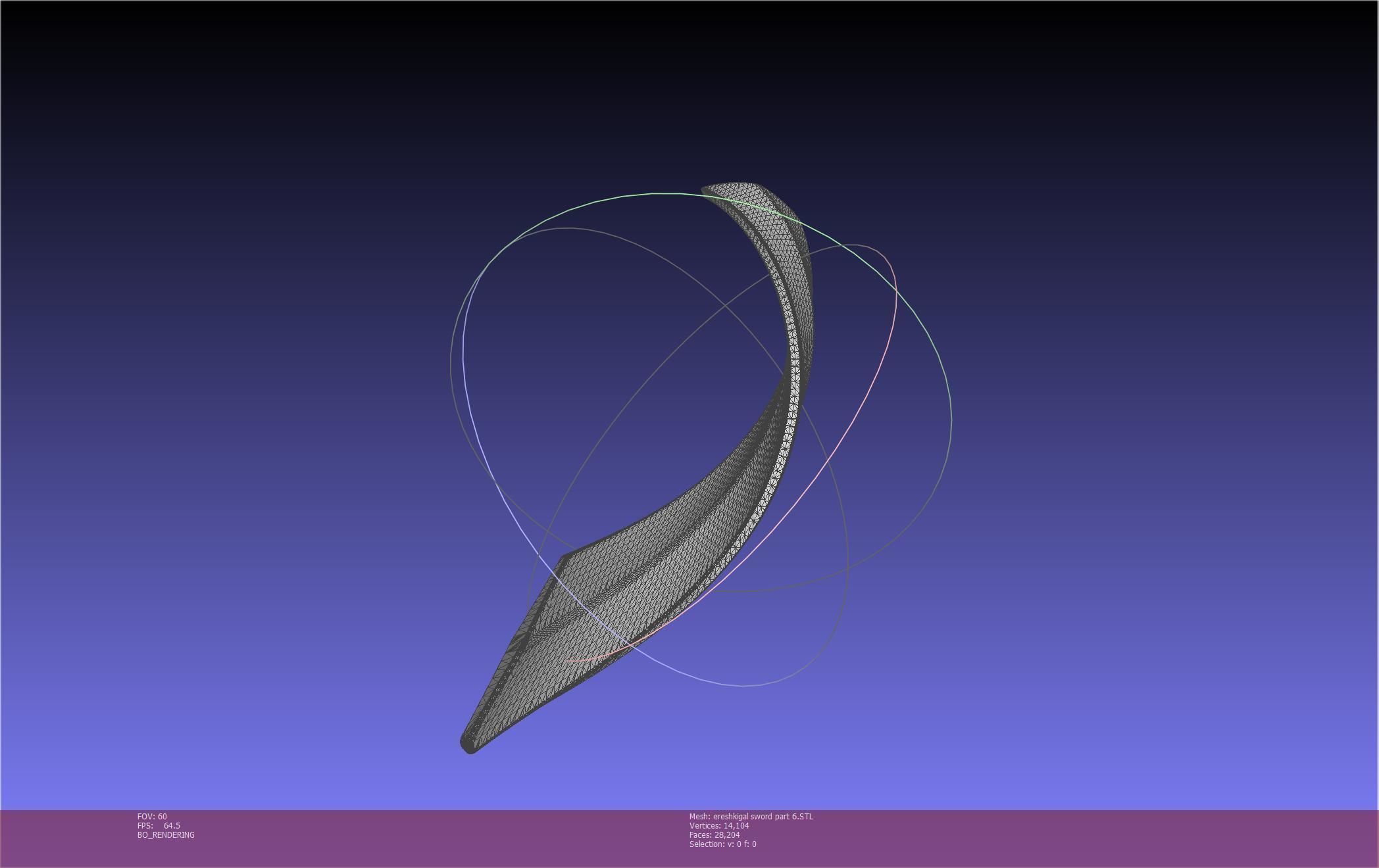 Fate Grand Order Ereshkigal Sword Printable Assembly 3D print model_142