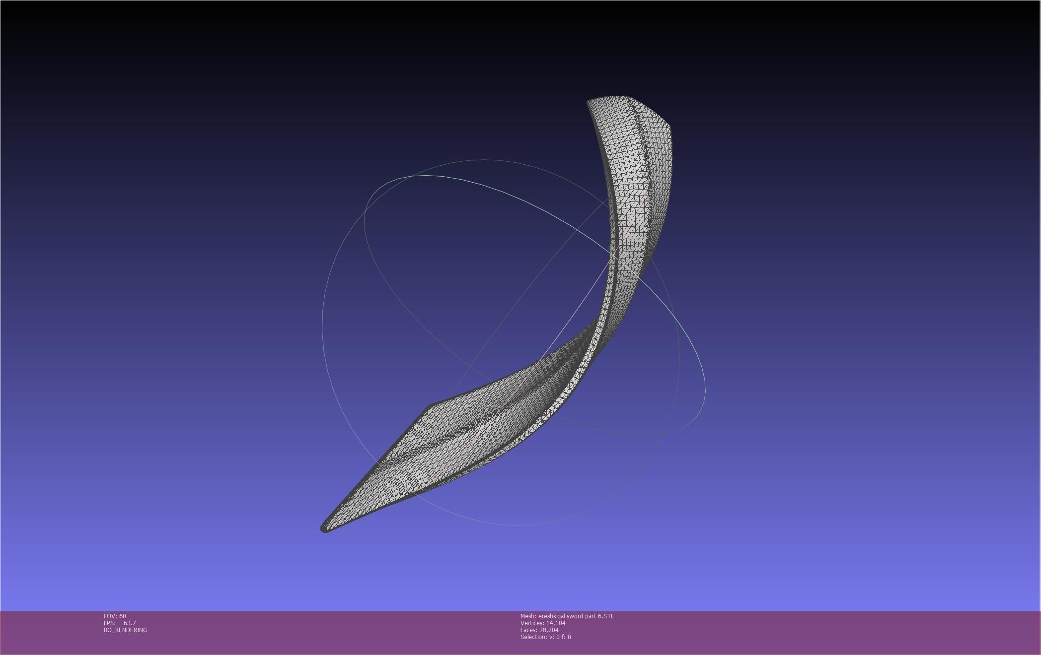 Fate Grand Order Ereshkigal Sword Printable Assembly 3D print model_141