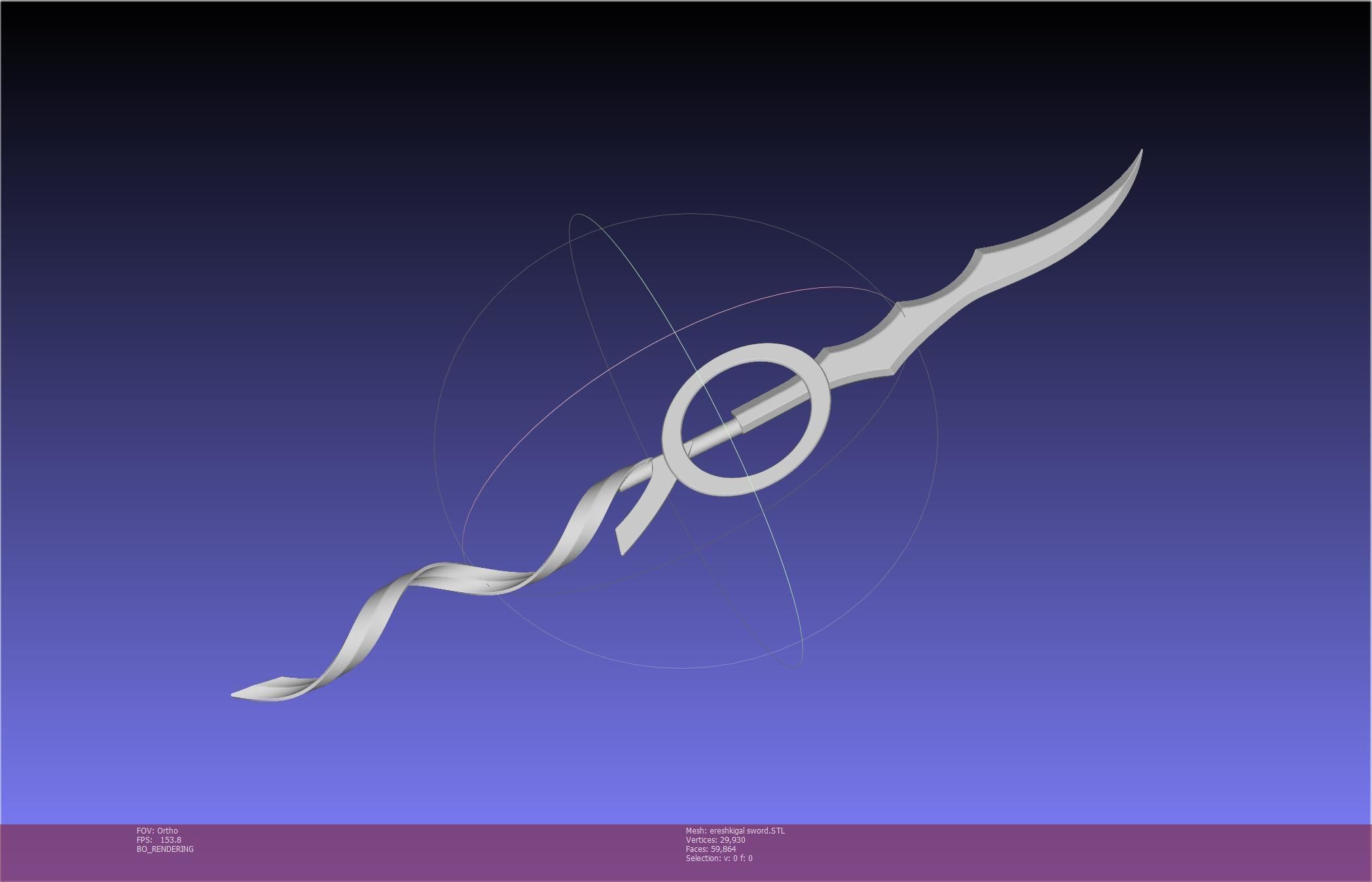 Fate Grand Order Ereshkigal Sword Printable Assembly 3D print model_20