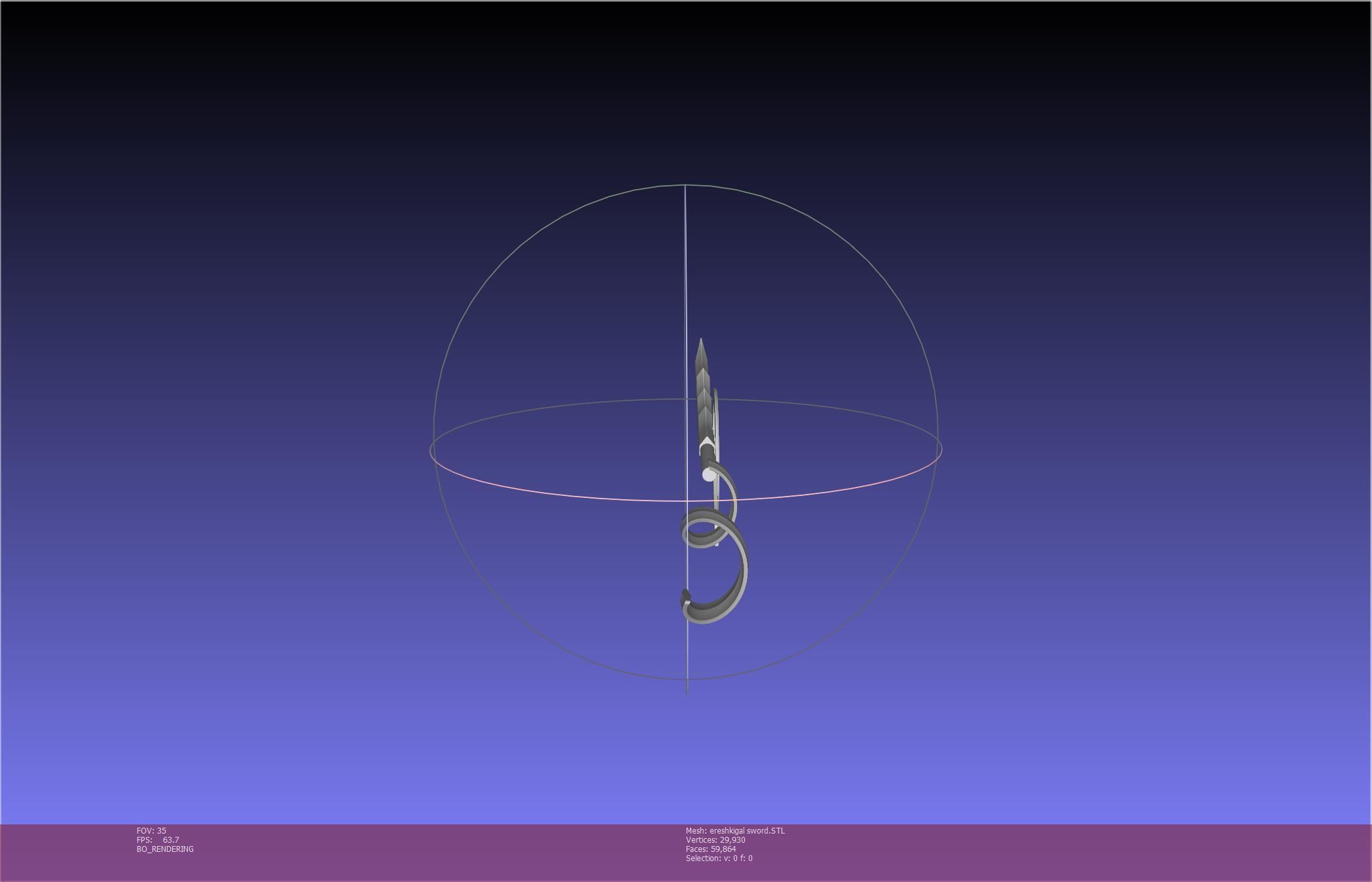 Fate Grand Order Ereshkigal Sword Printable Assembly 3D print model_34