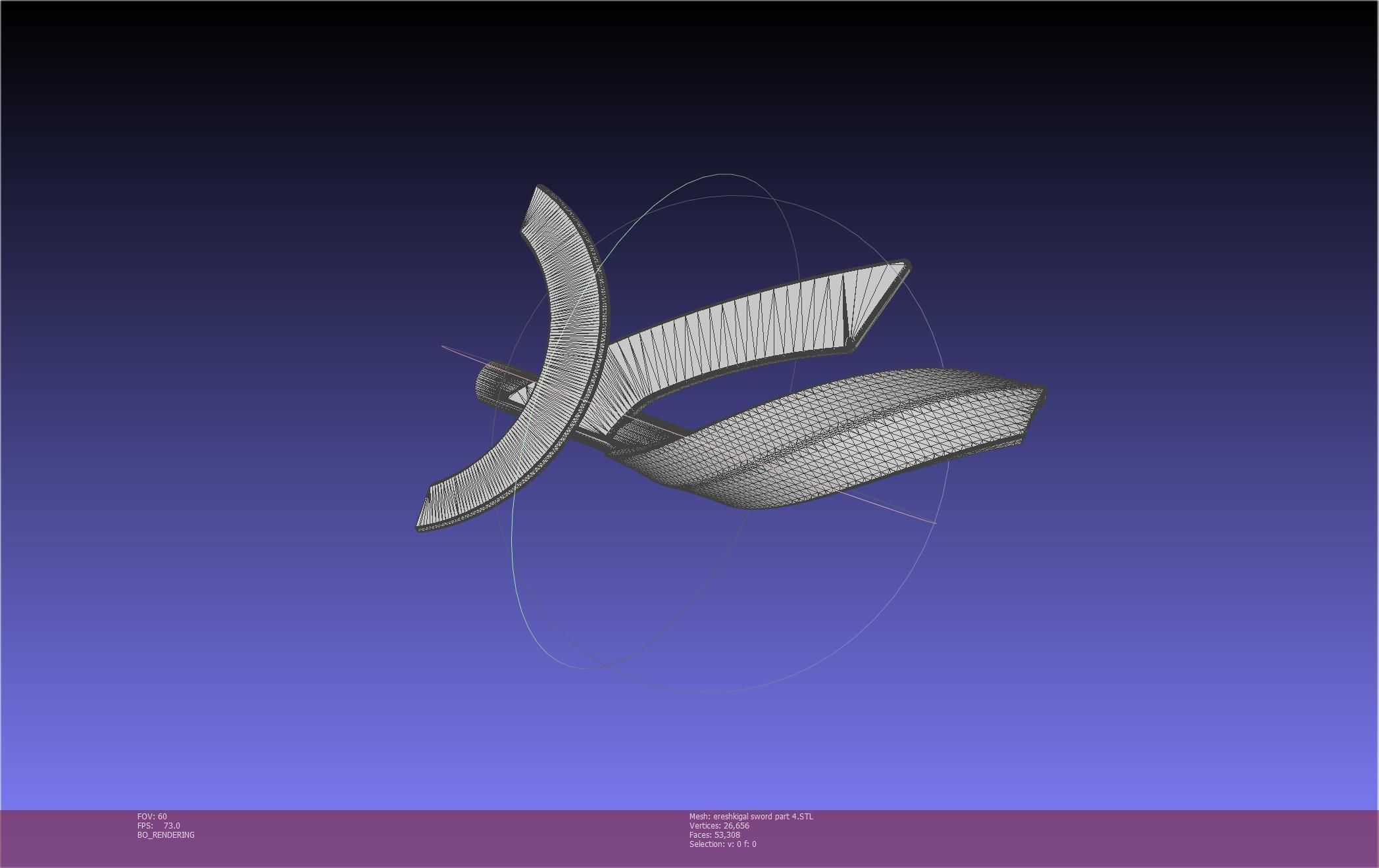 Fate Grand Order Ereshkigal Sword Printable Assembly 3D print model_130