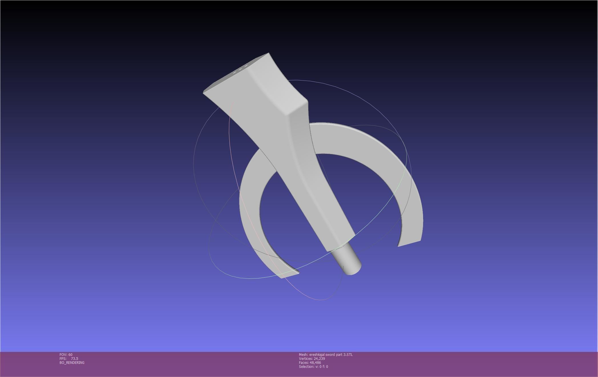 Fate Grand Order Ereshkigal Sword Printable Assembly 3D print model_125