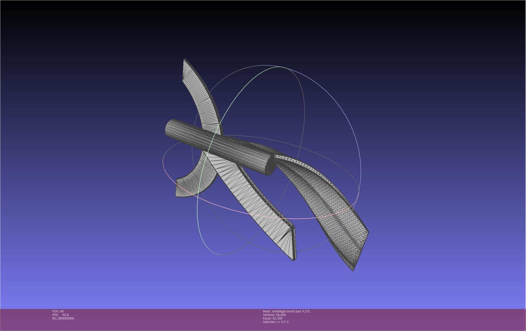 Fate Grand Order Ereshkigal Sword Printable Assembly 3D print model_128