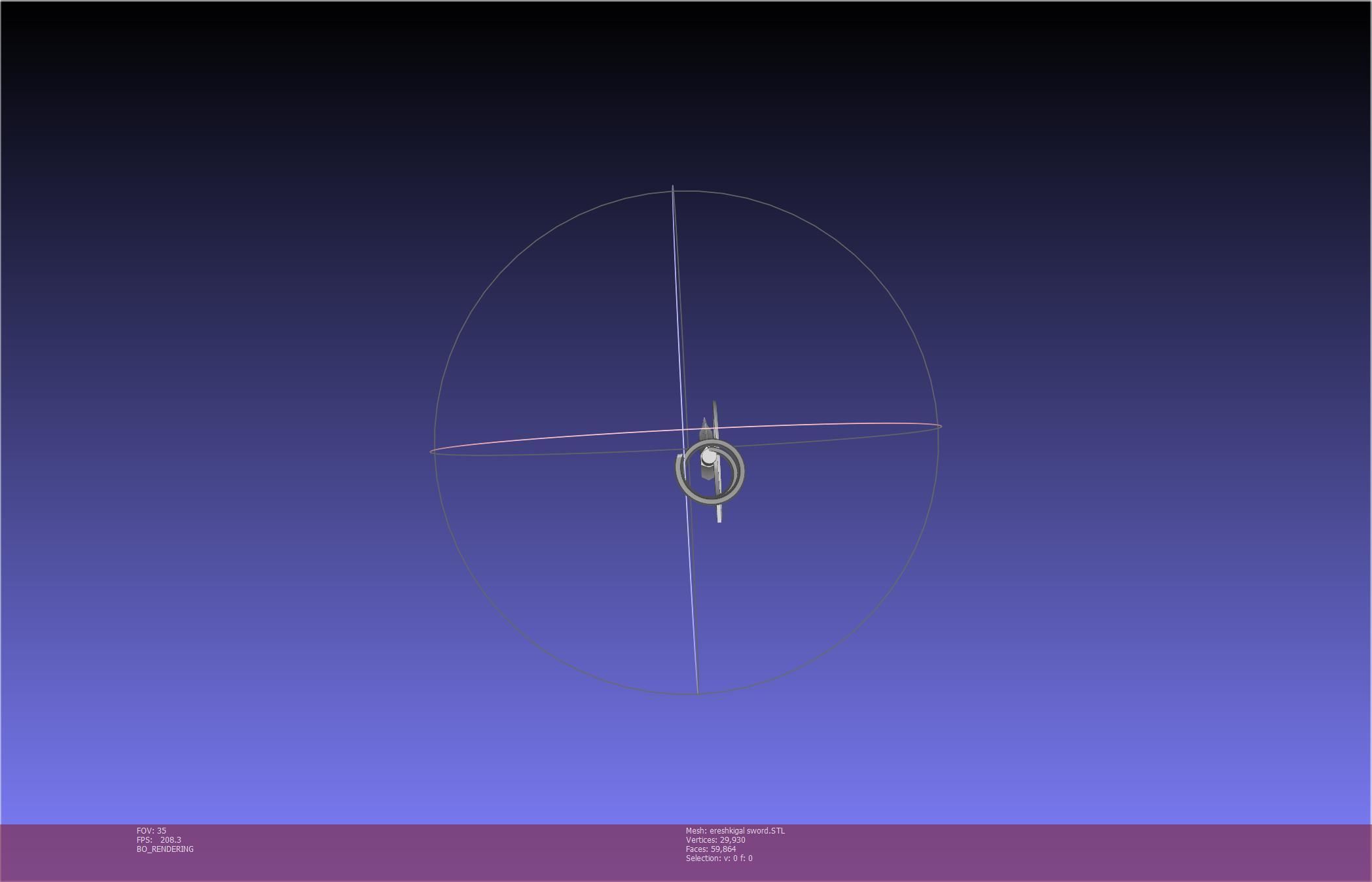 Fate Grand Order Ereshkigal Sword Printable Assembly 3D print model_43