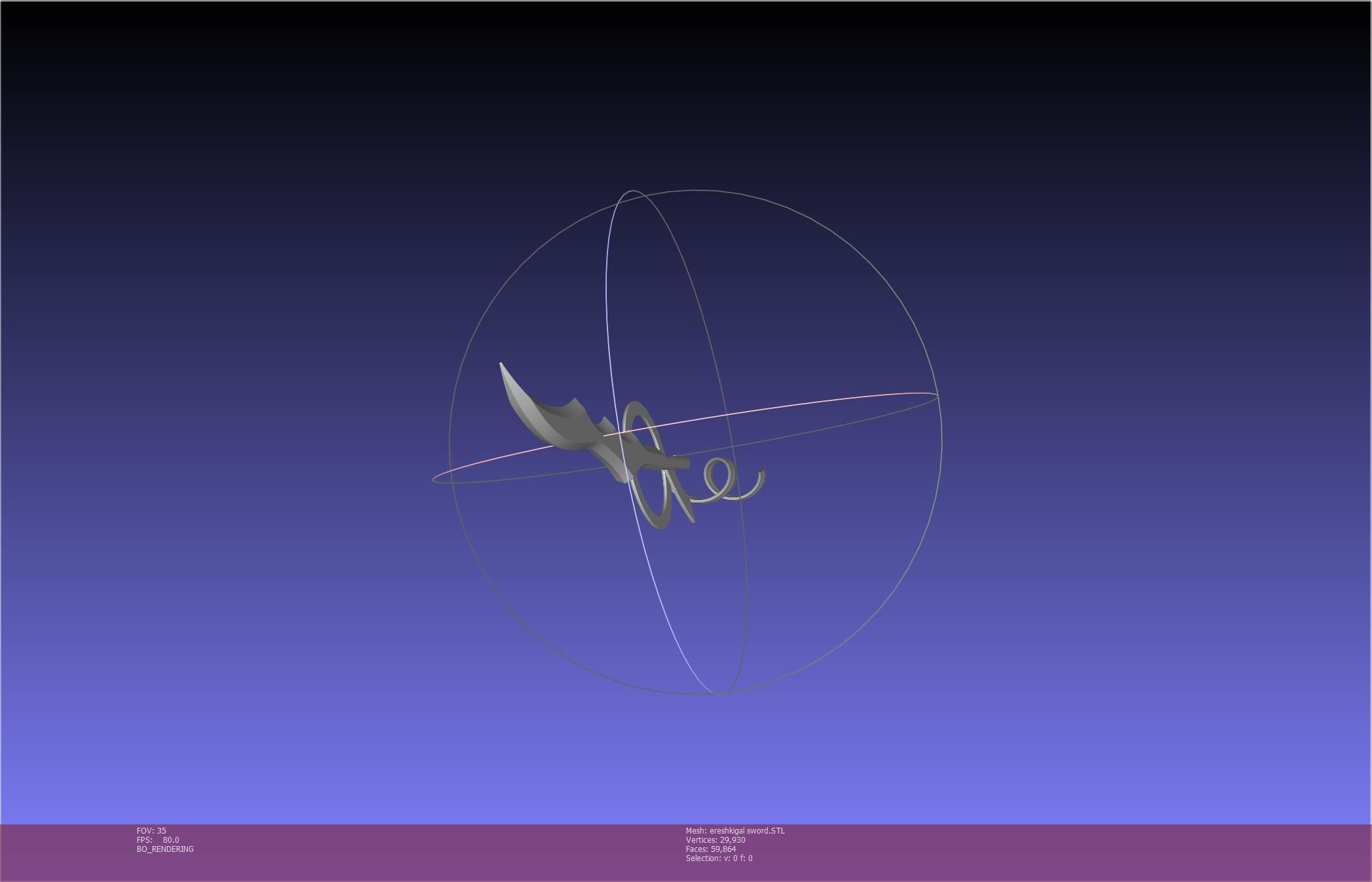 Fate Grand Order Ereshkigal Sword Printable Assembly 3D print model_26