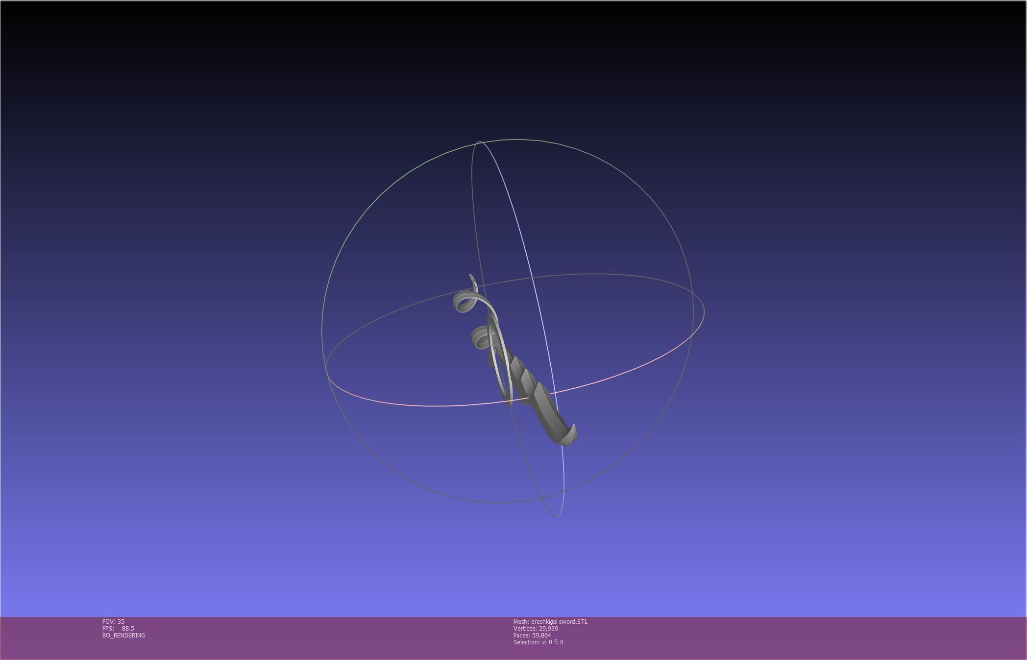 Fate Grand Order Ereshkigal Sword Printable Assembly 3D print model_23