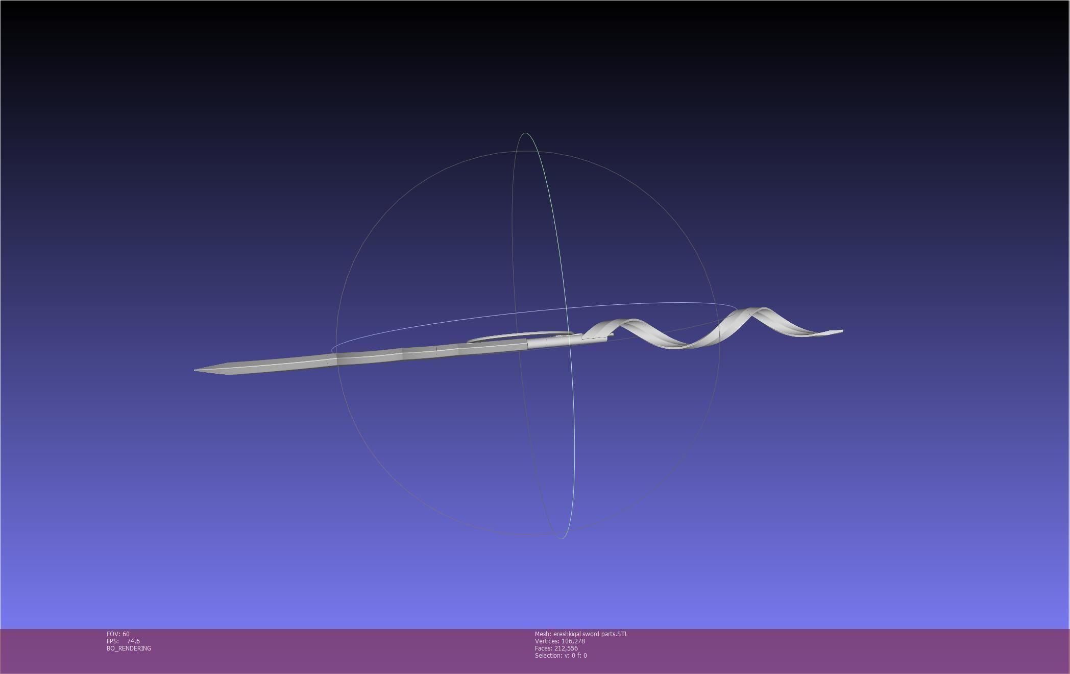 Fate Grand Order Ereshkigal Sword Printable Assembly 3D print model_105