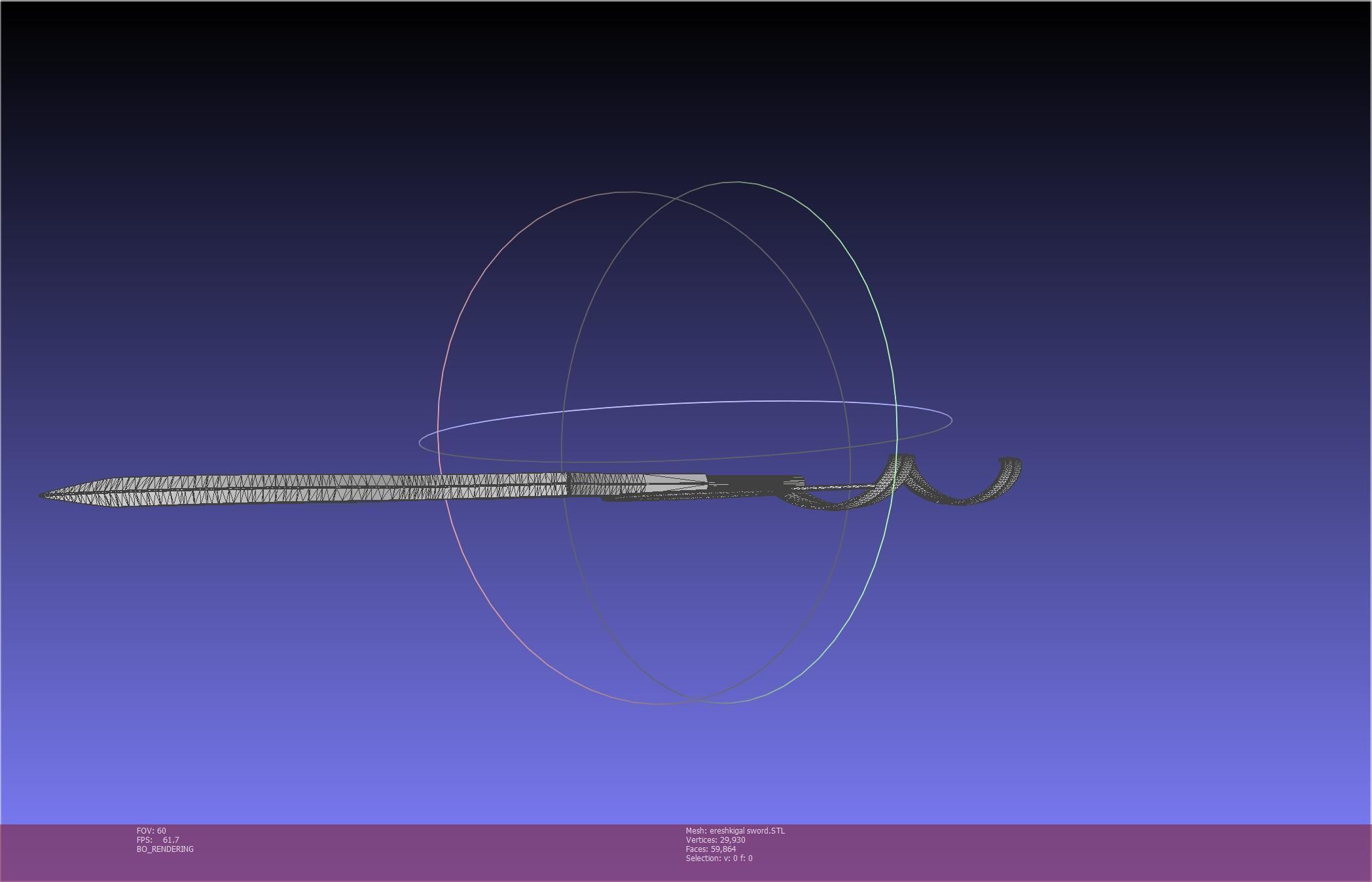 Fate Grand Order Ereshkigal Sword Printable Assembly 3D print model_17