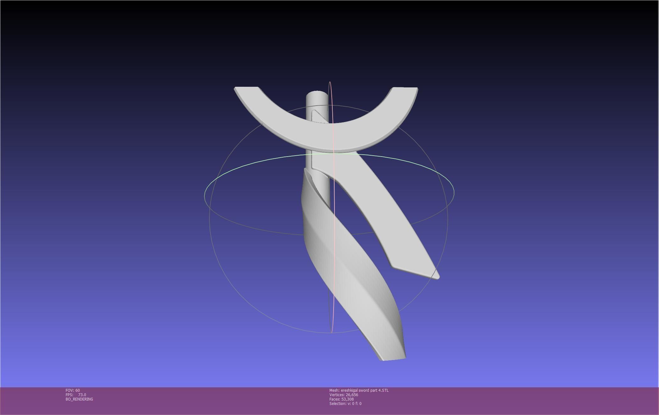 Fate Grand Order Ereshkigal Sword Printable Assembly 3D print model_126