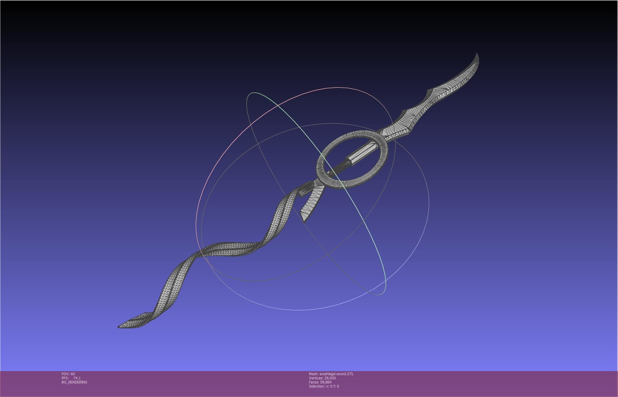 Fate Grand Order Ereshkigal Sword Printable Assembly 3D print model_7