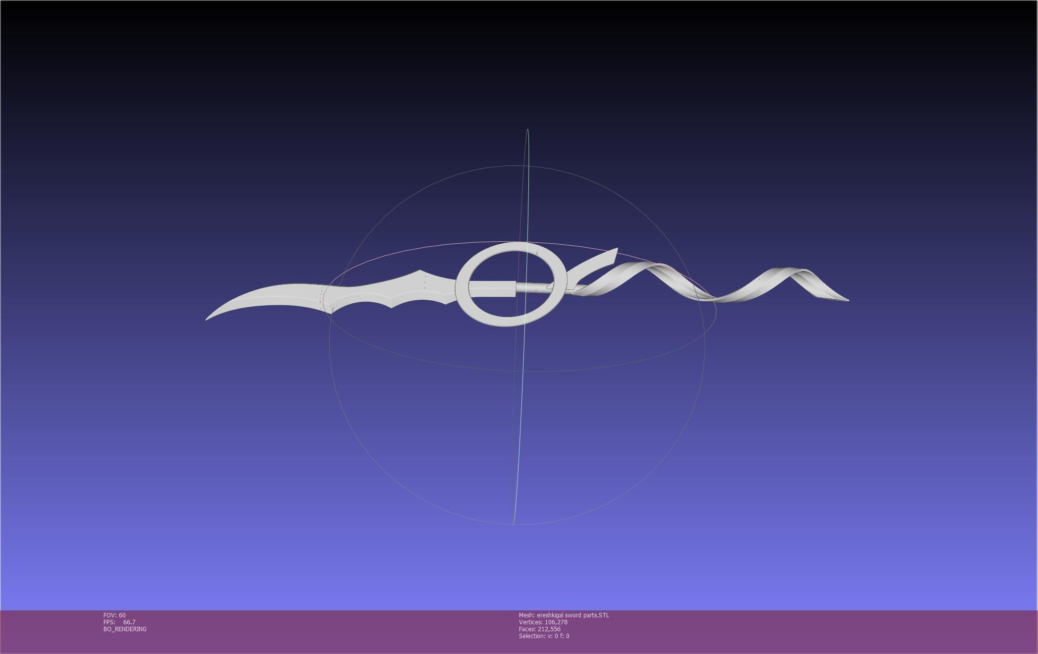 Fate Grand Order Ereshkigal Sword Printable Assembly 3D print model_103