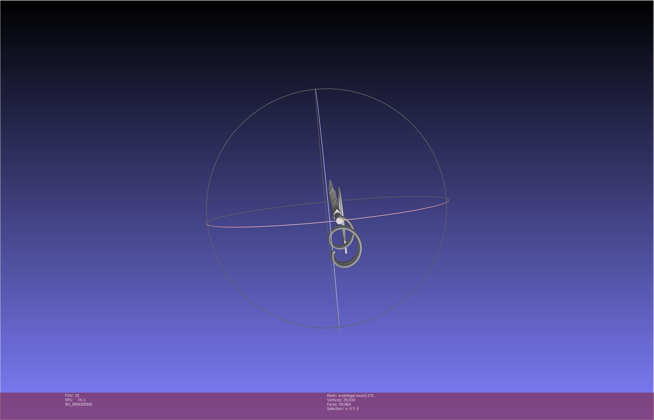 Fate Grand Order Ereshkigal Sword Printable Assembly 3D print model_32