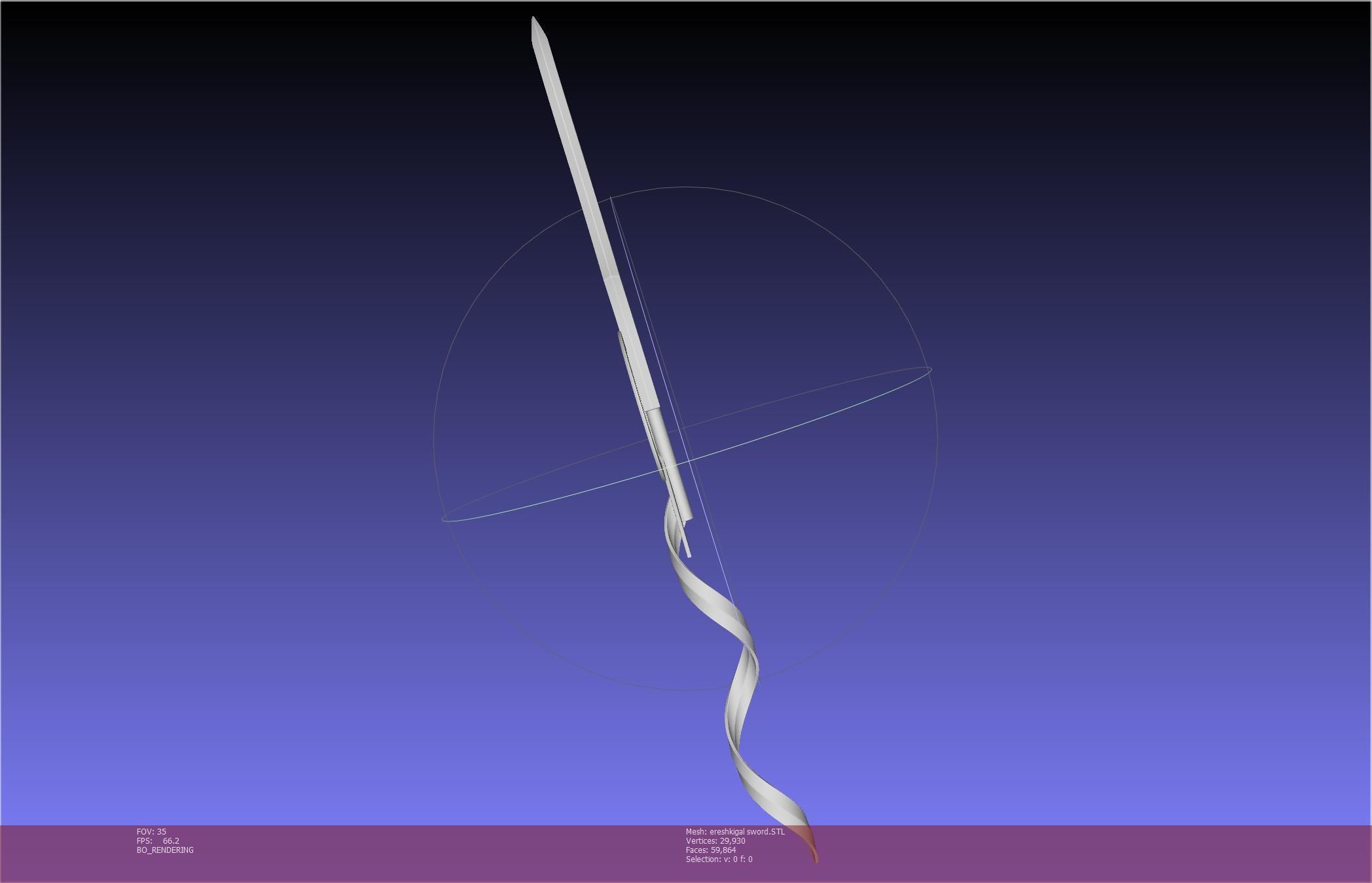 Fate Grand Order Ereshkigal Sword Printable Assembly 3D print model_52