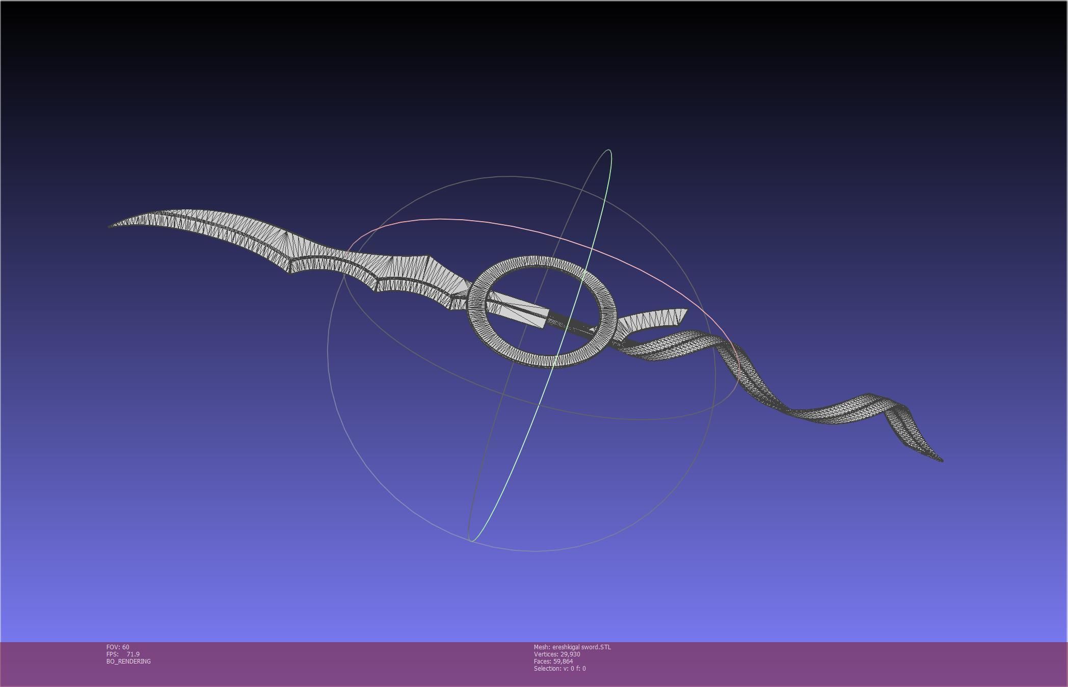 Fate Grand Order Ereshkigal Sword Printable Assembly 3D print model_13