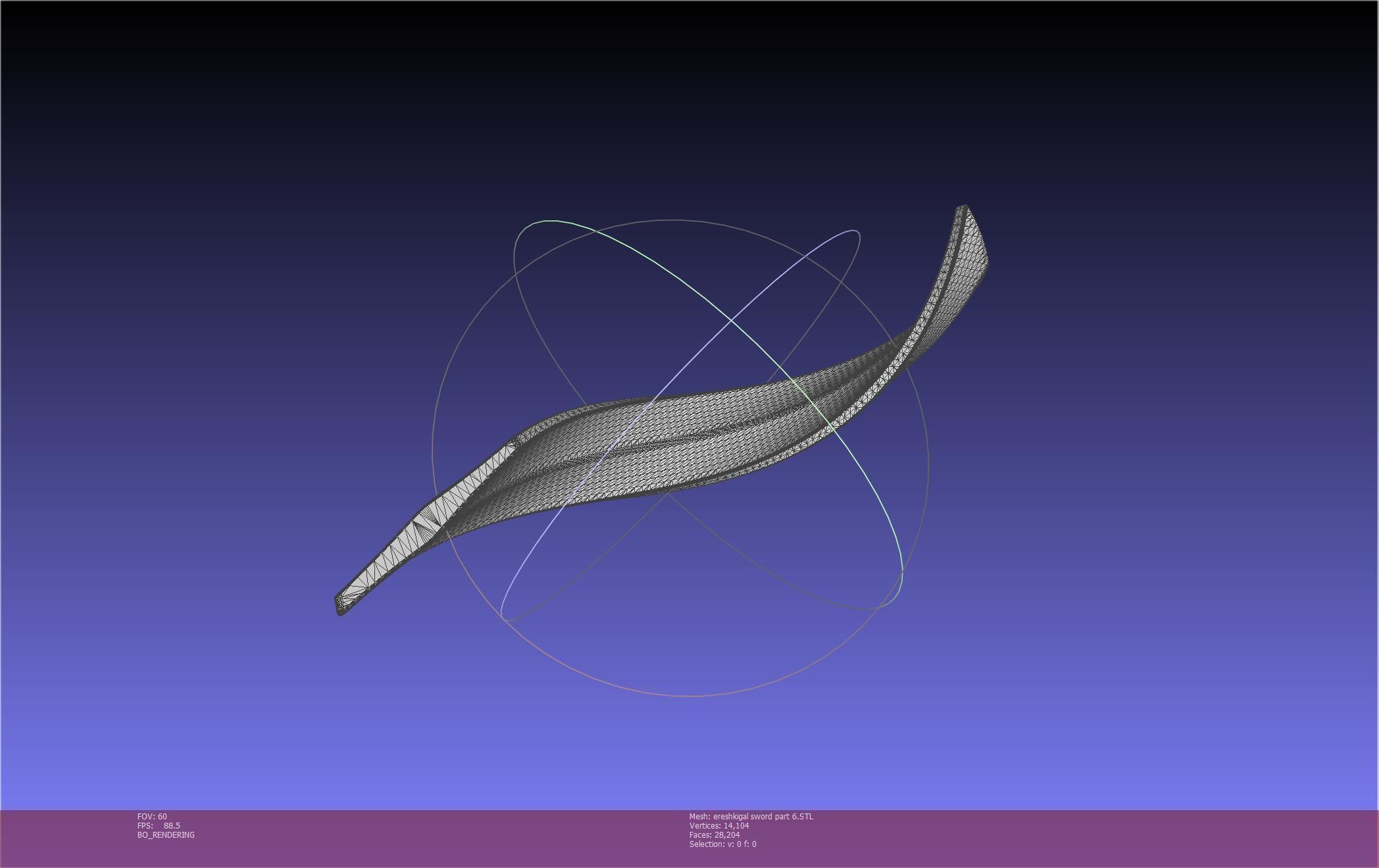 Fate Grand Order Ereshkigal Sword Printable Assembly 3D print model_143