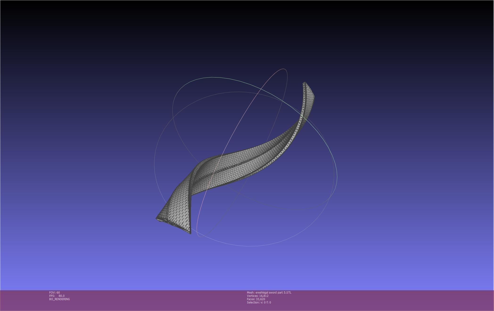 Fate Grand Order Ereshkigal Sword Printable Assembly 3D print model_135