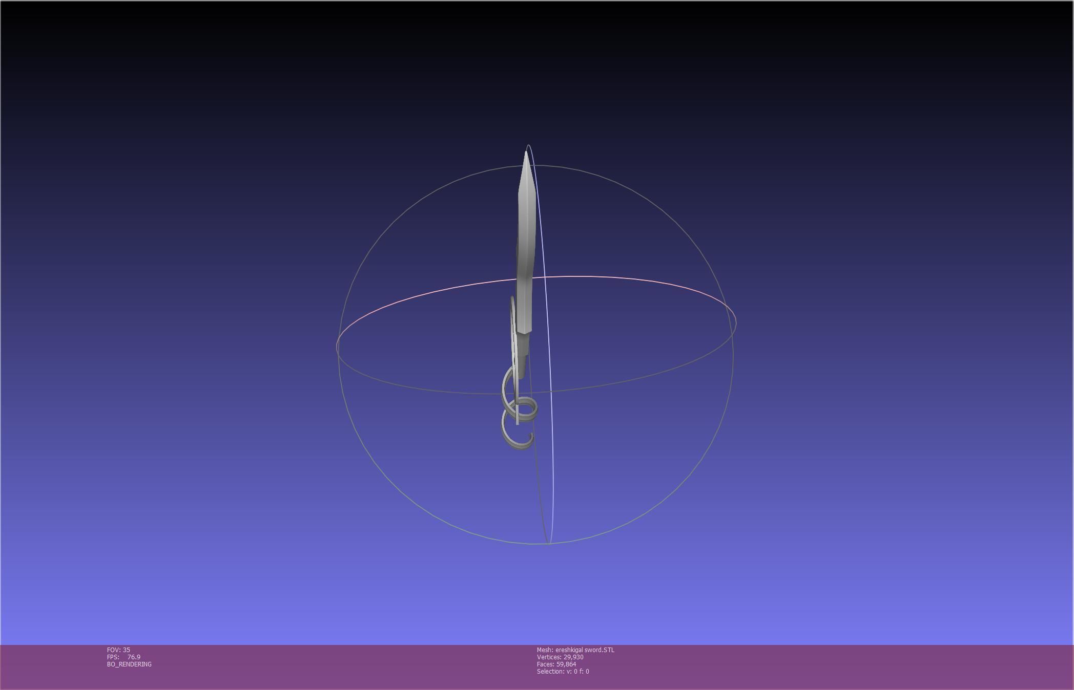 Fate Grand Order Ereshkigal Sword Printable Assembly 3D print model_27