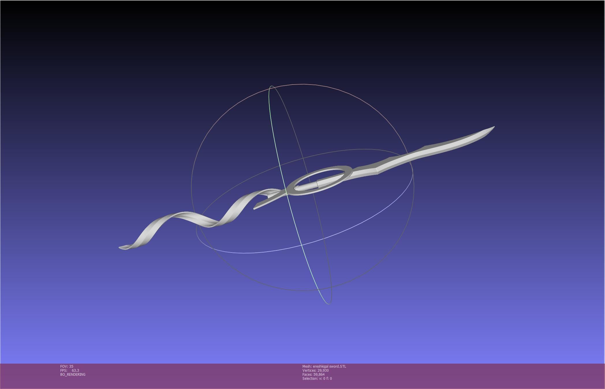 Fate Grand Order Ereshkigal Sword Printable Assembly 3D print model_25