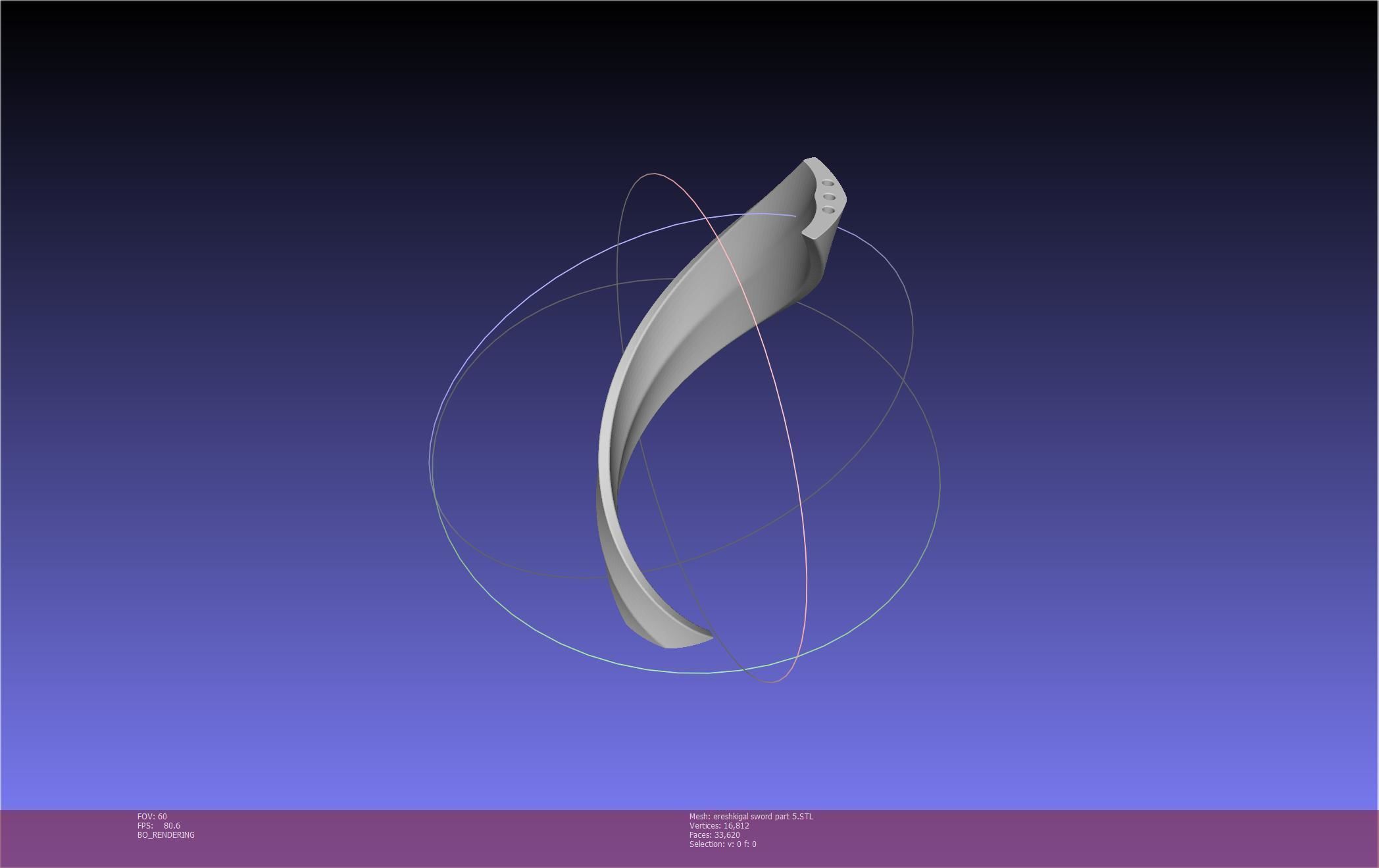 Fate Grand Order Ereshkigal Sword Printable Assembly 3D print model_136