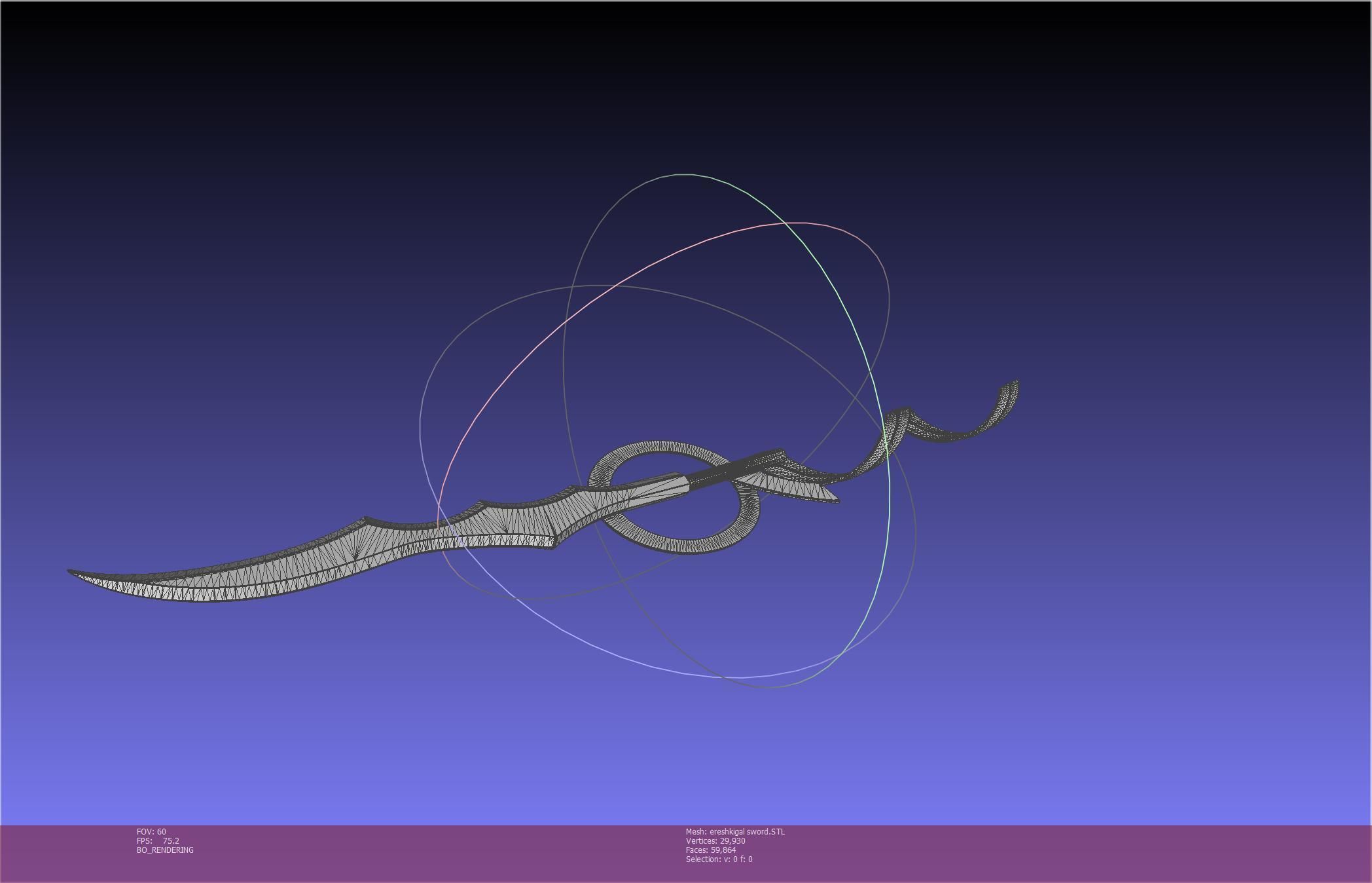 Fate Grand Order Ereshkigal Sword Printable Assembly 3D print model_18