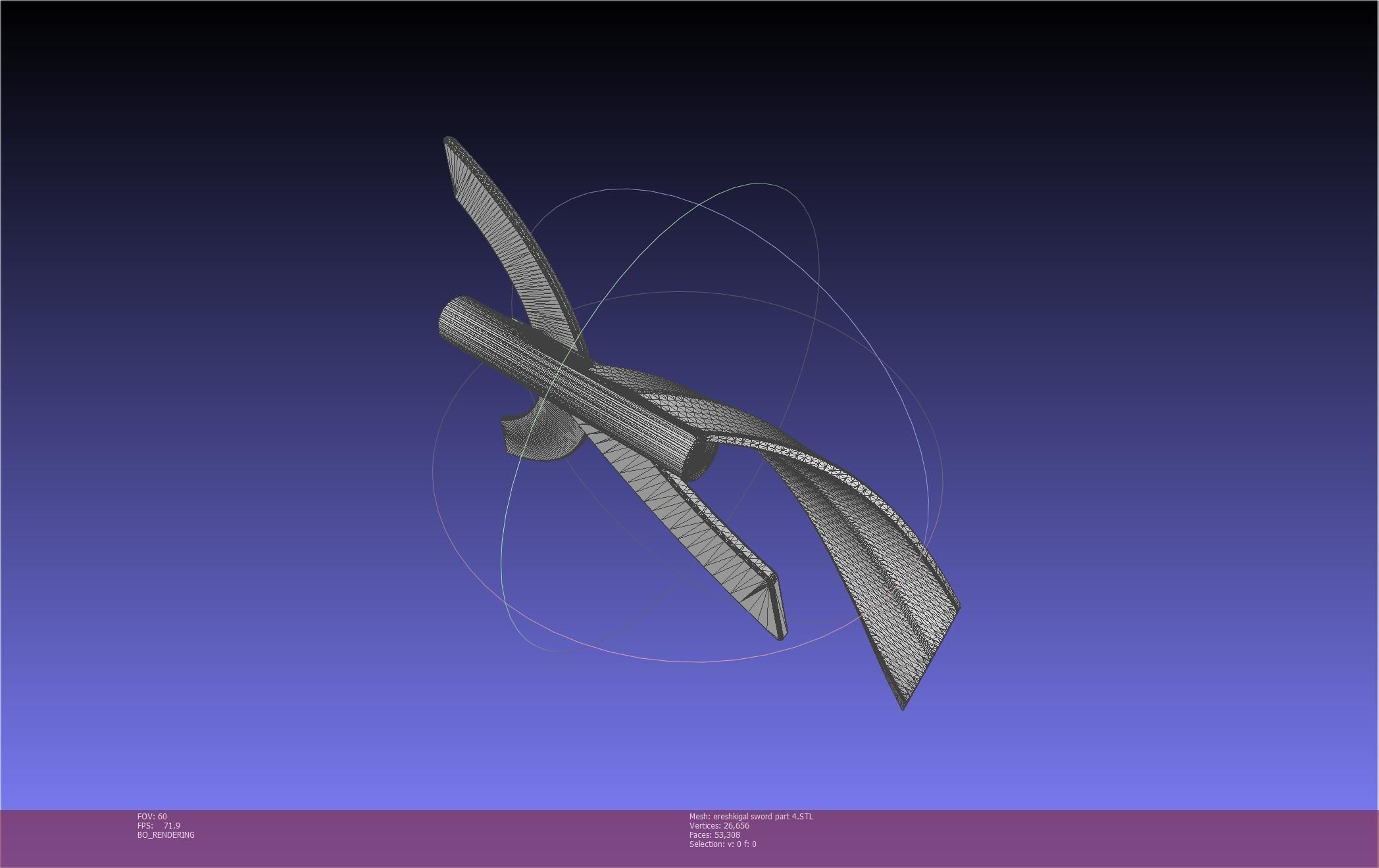 Fate Grand Order Ereshkigal Sword Printable Assembly 3D print model_124