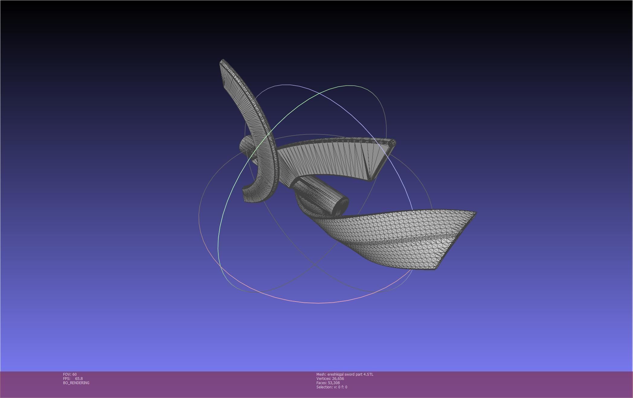 Fate Grand Order Ereshkigal Sword Printable Assembly 3D print model_132